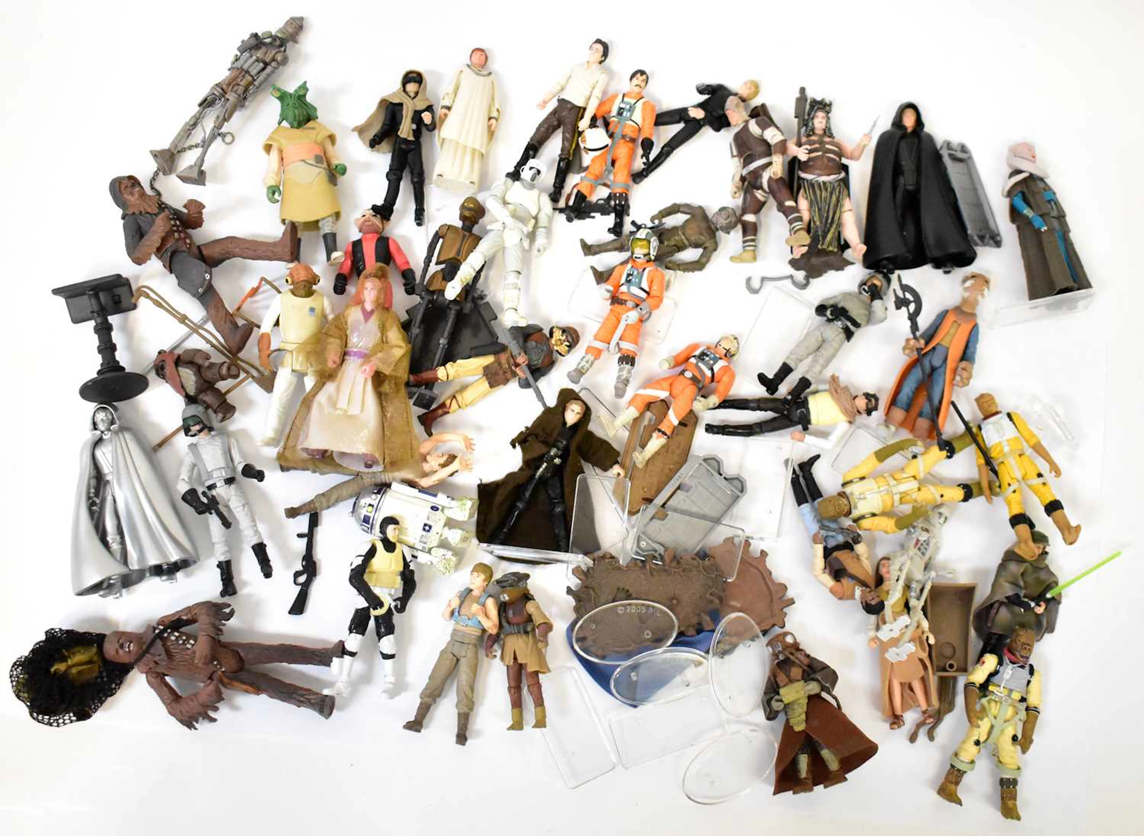 STAR WARS; a collection of action figures