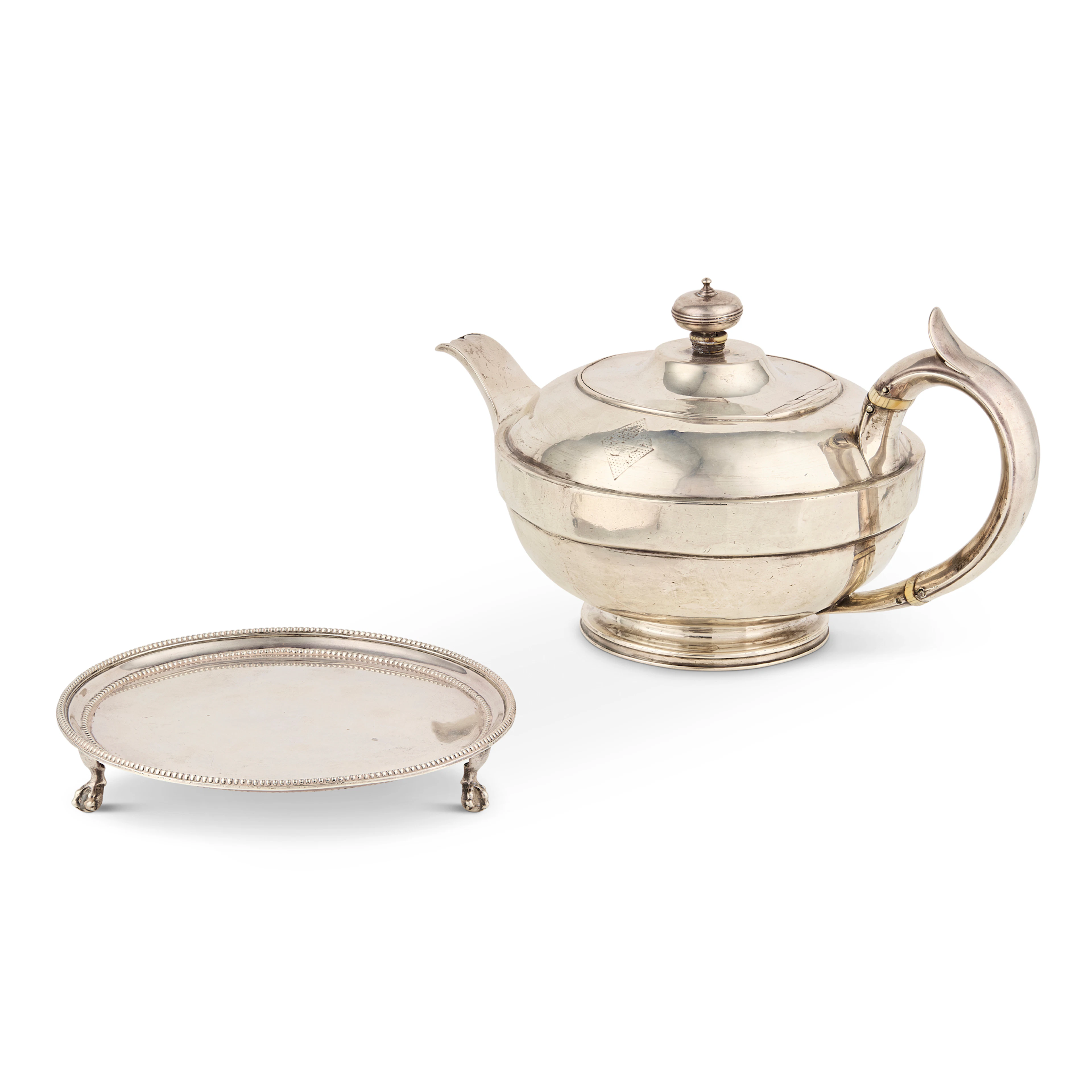 A GEORGE III TEAPOT