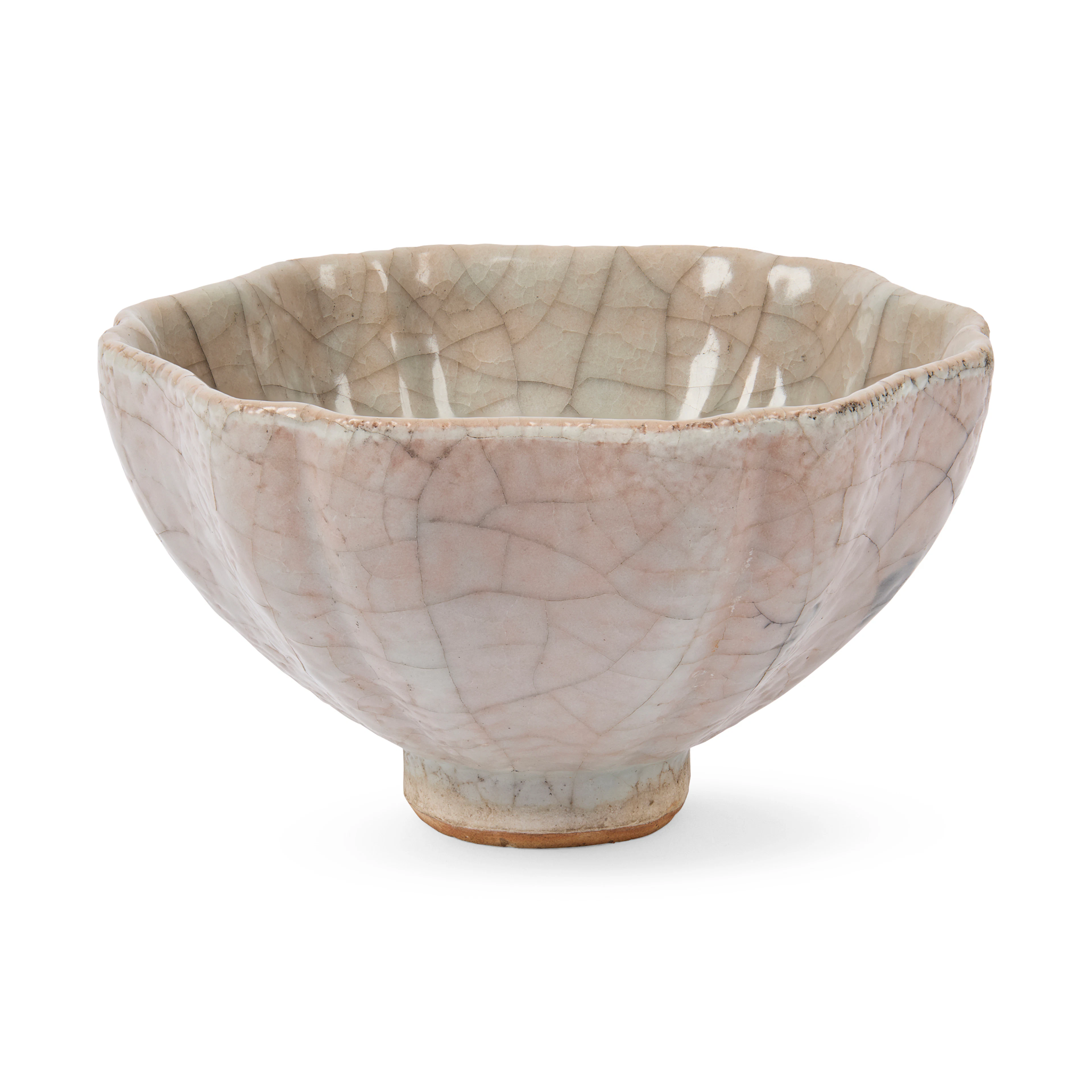 [DRINKING CULTURE] CHINESE GUAN-TYPE CRACKLE-GLAZED FOLIATE CUP