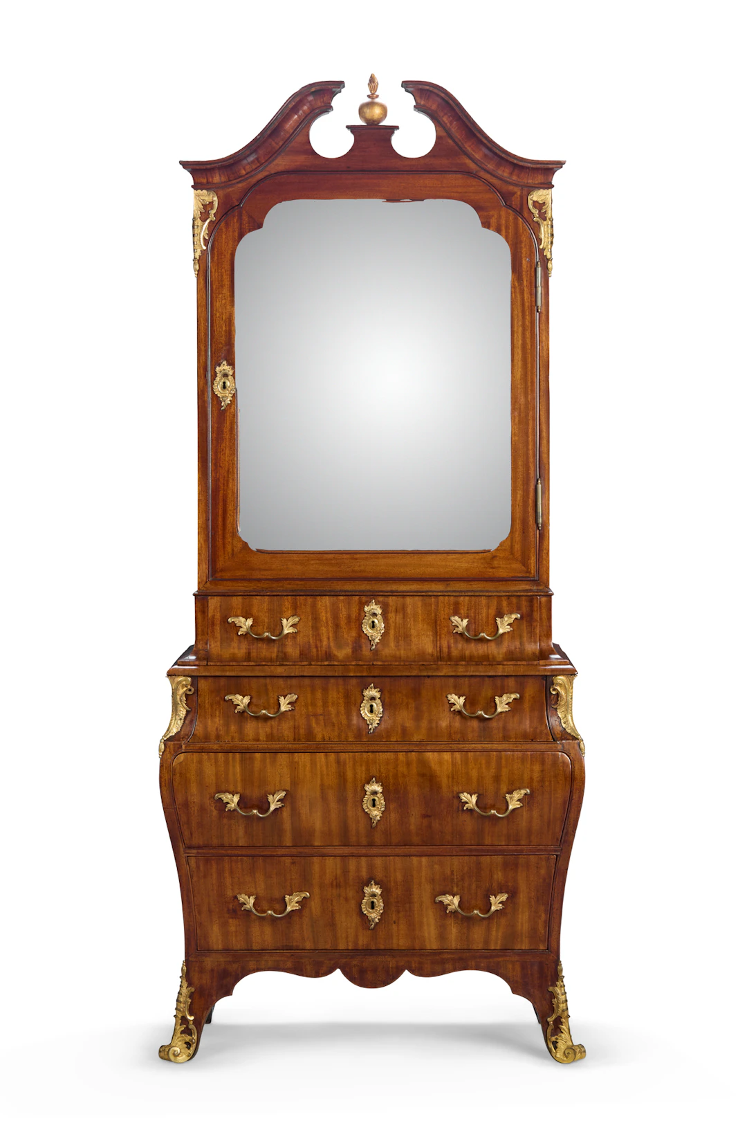 DANISH MAHOGANY SECRETAIRE CABINET