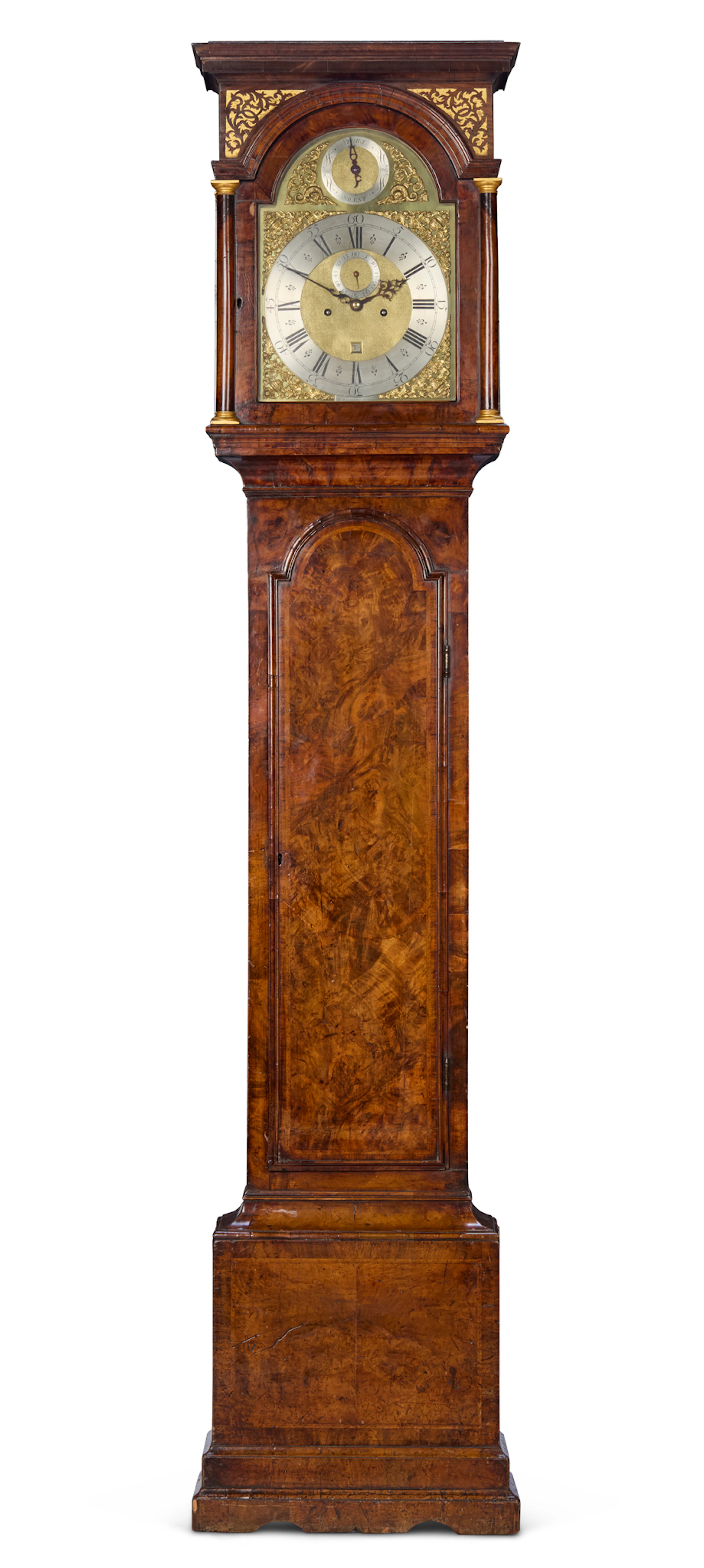 GEORGE II WALNUT LONGCASE CLOCK, N. NEWMAN, LONDON