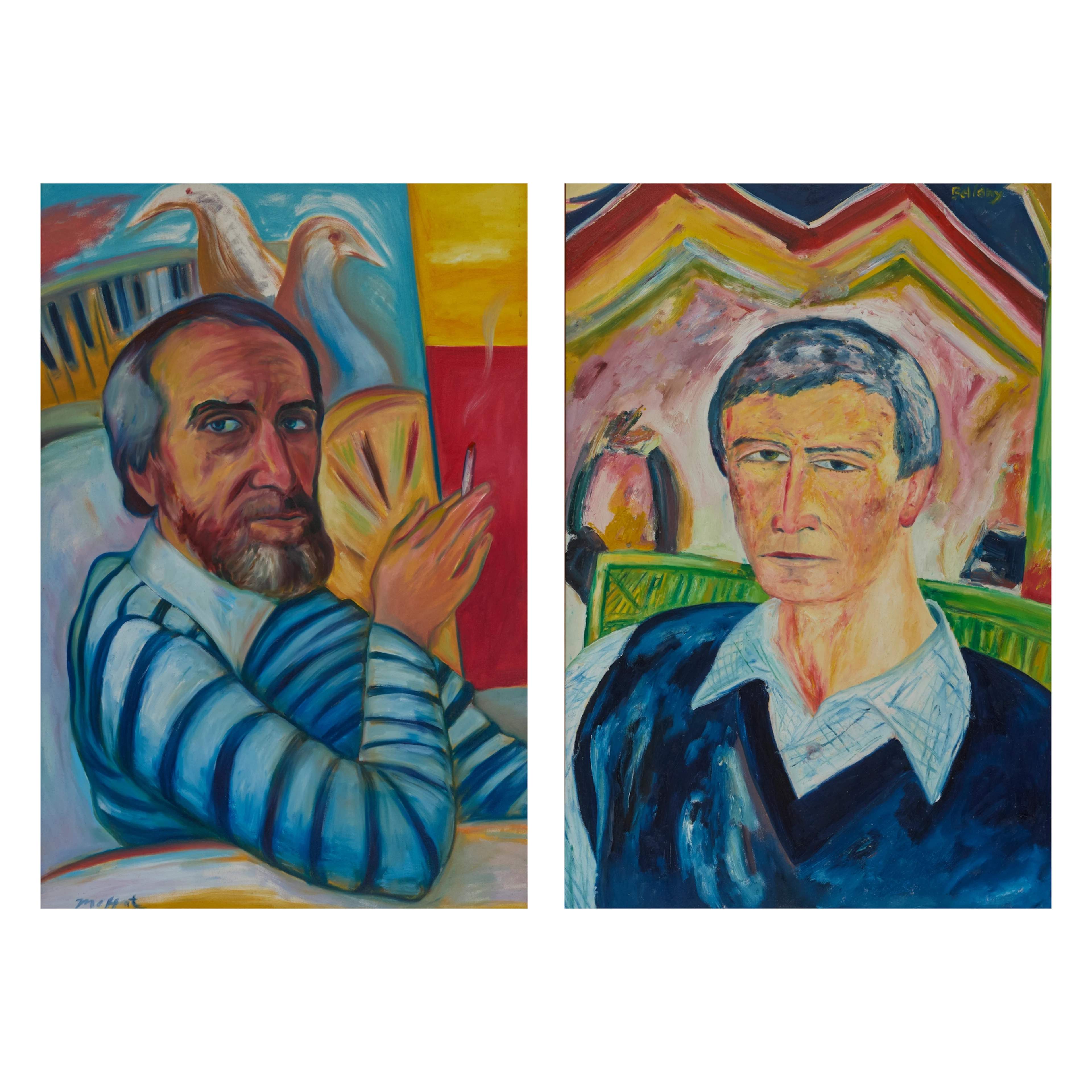 ALEXANDER MOFFAT O.B.E., R.S.A. (SCOTTISH 1943-) & JOHN BELLANY C.B.E.