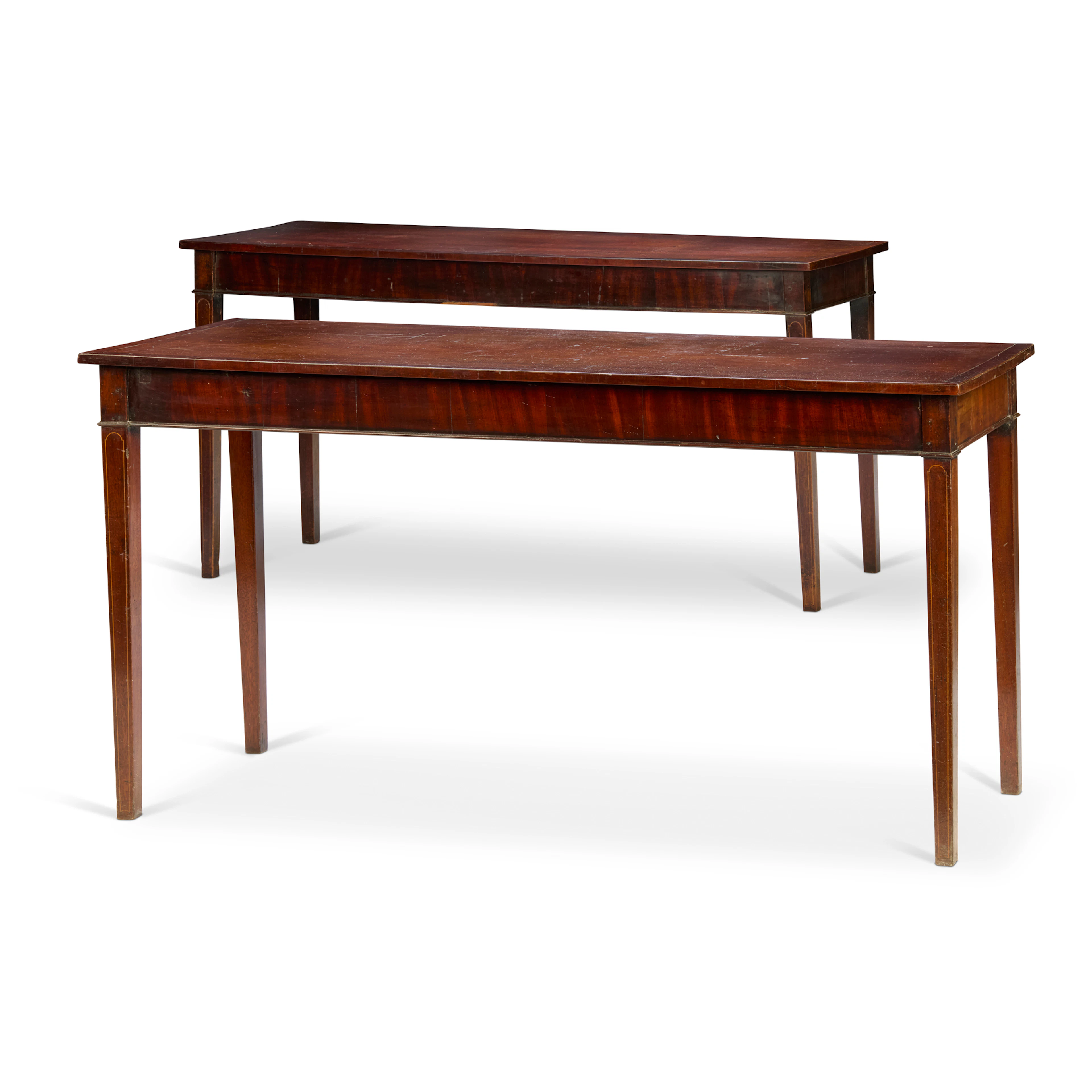 PAIR OF GEORGE III MAHOGANY SIDE TABLES