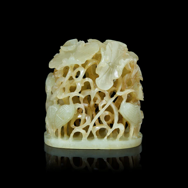 [COLLECTION OF A BRITISH FAMILY] CHINESE RETICULATED PALE CELADON