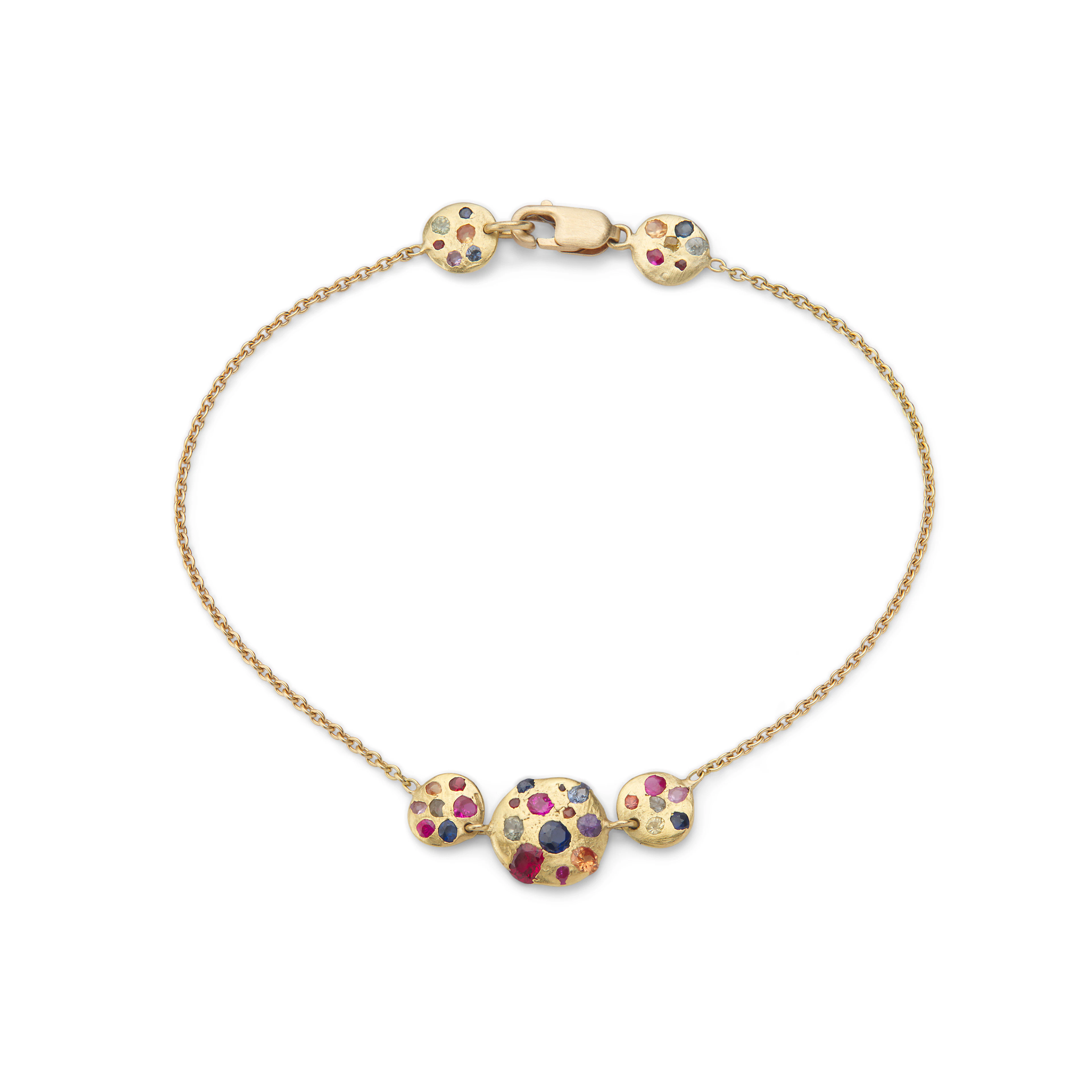 Polly Wales: A gold and gem-set 'Rainbow' bracelet, 2015