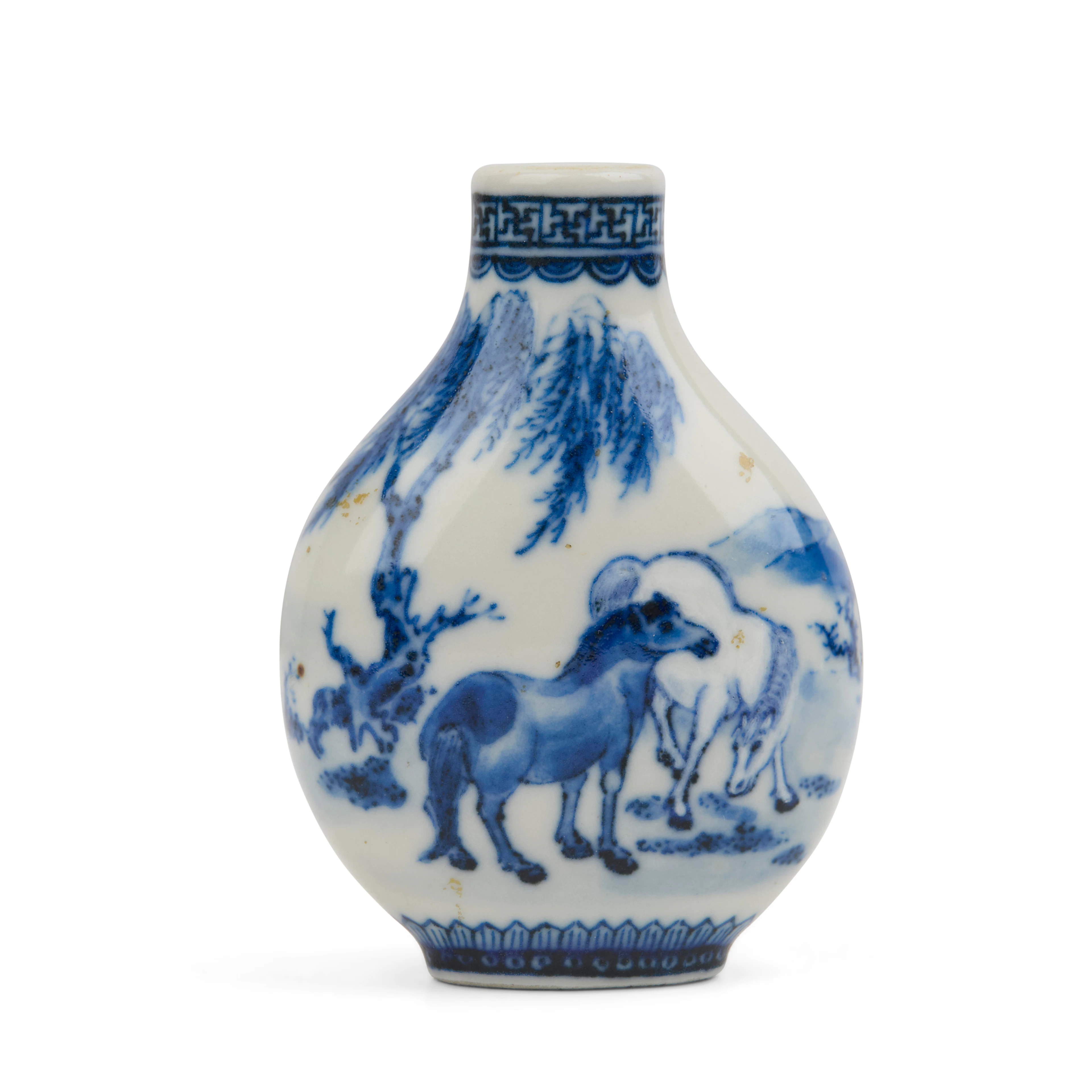 [PRIVATE SCOTTISH COLLECTION, GLASGOW] CHINESE BLUE AND WHITE 'HORSE'