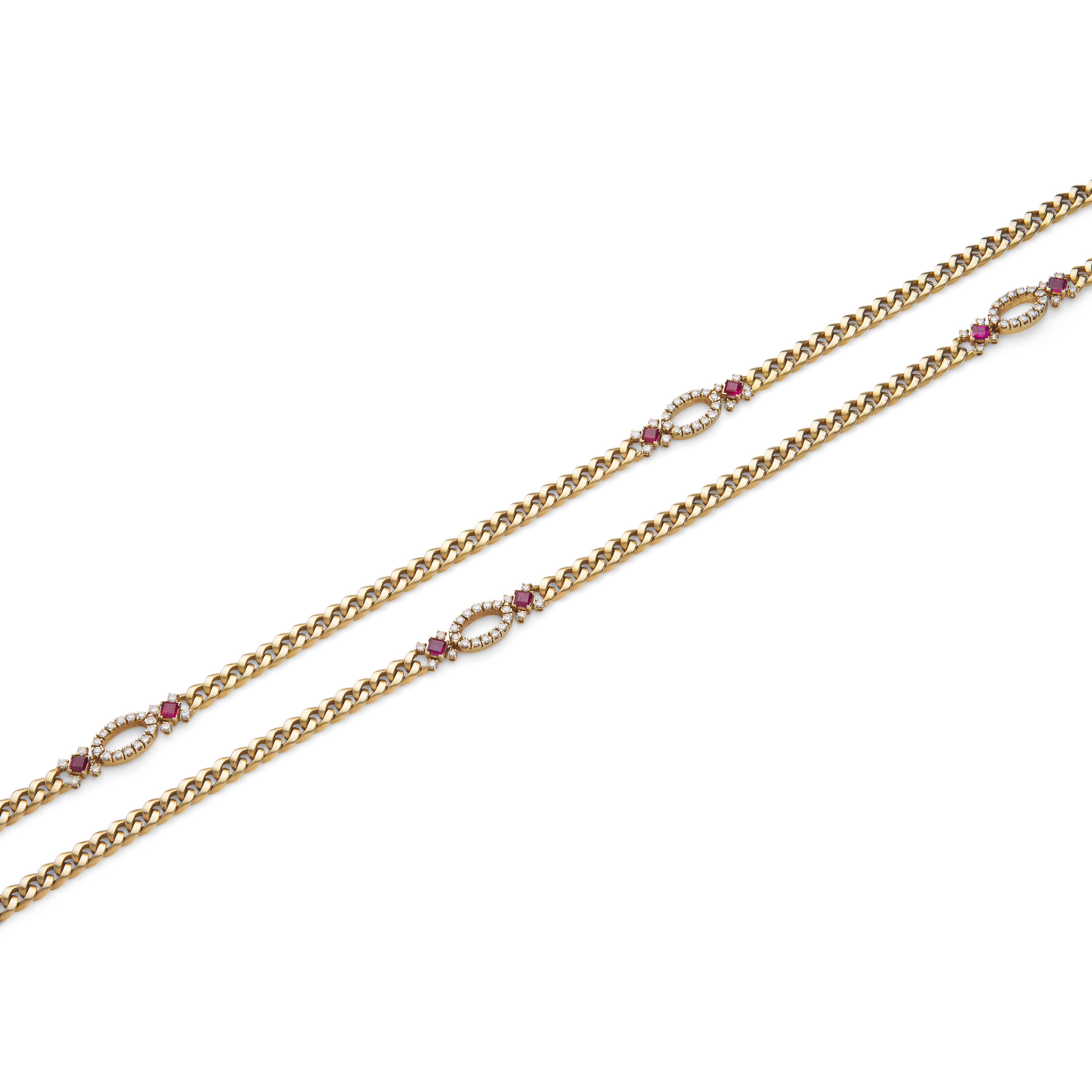 Graff: A ruby and diamond longchain, 1980