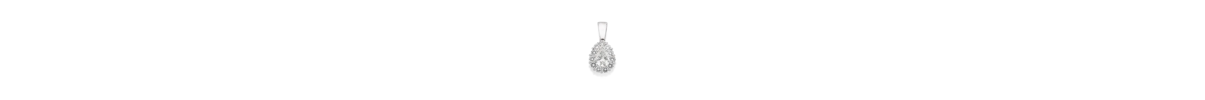 A diamond cluster pendant