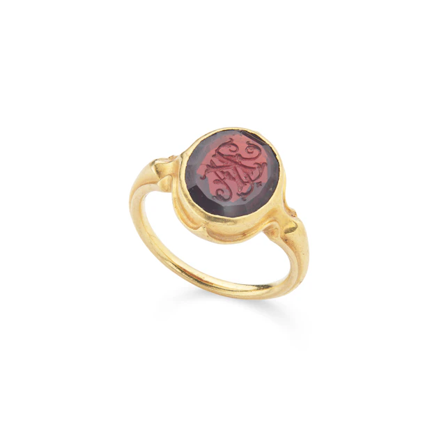 An engraved ring, second half of the 19th century