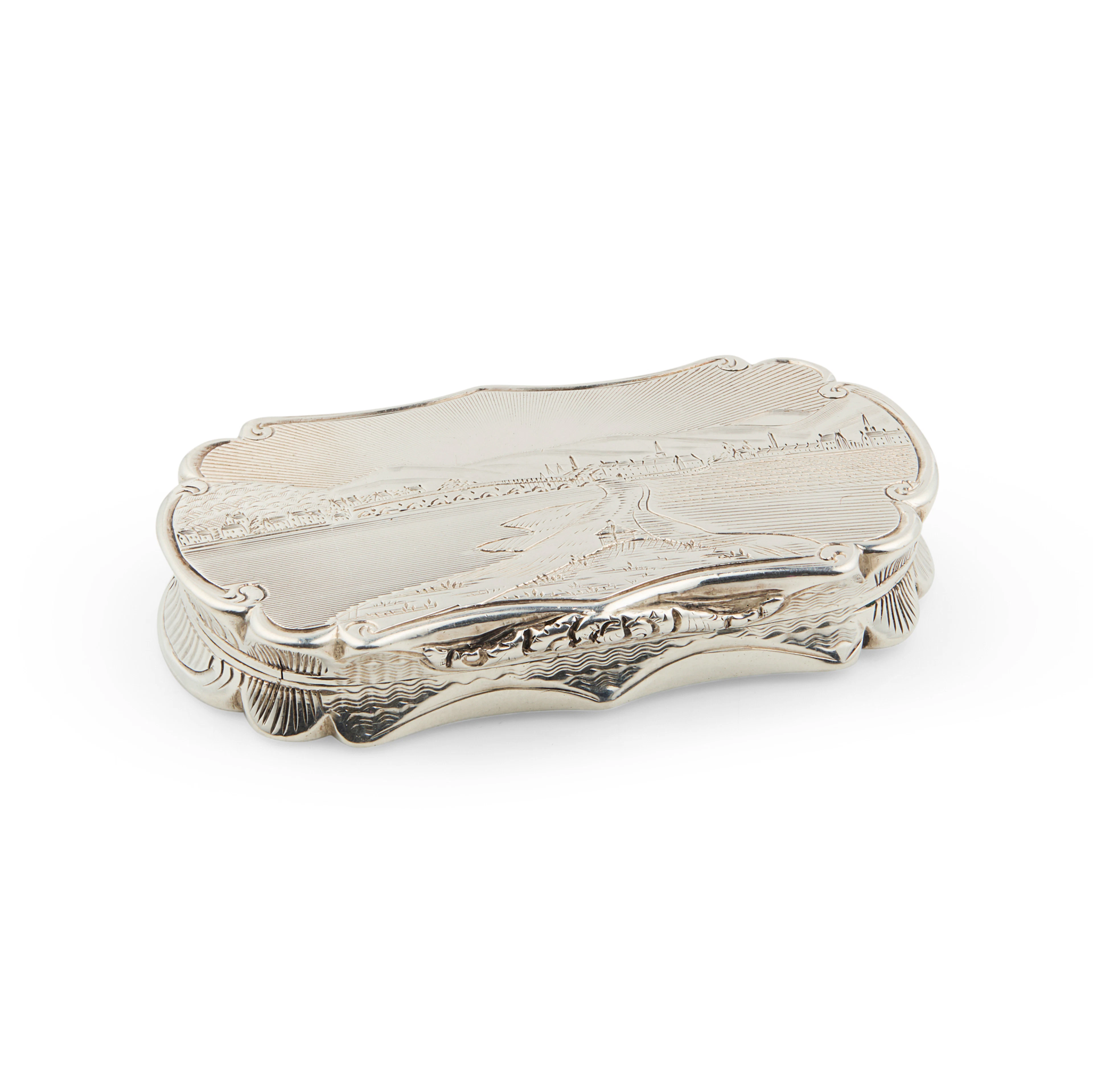 A SCARCE VICTORIAN SCOTTISH SCENE 'CASTLE TOP' VINAIGRETTE