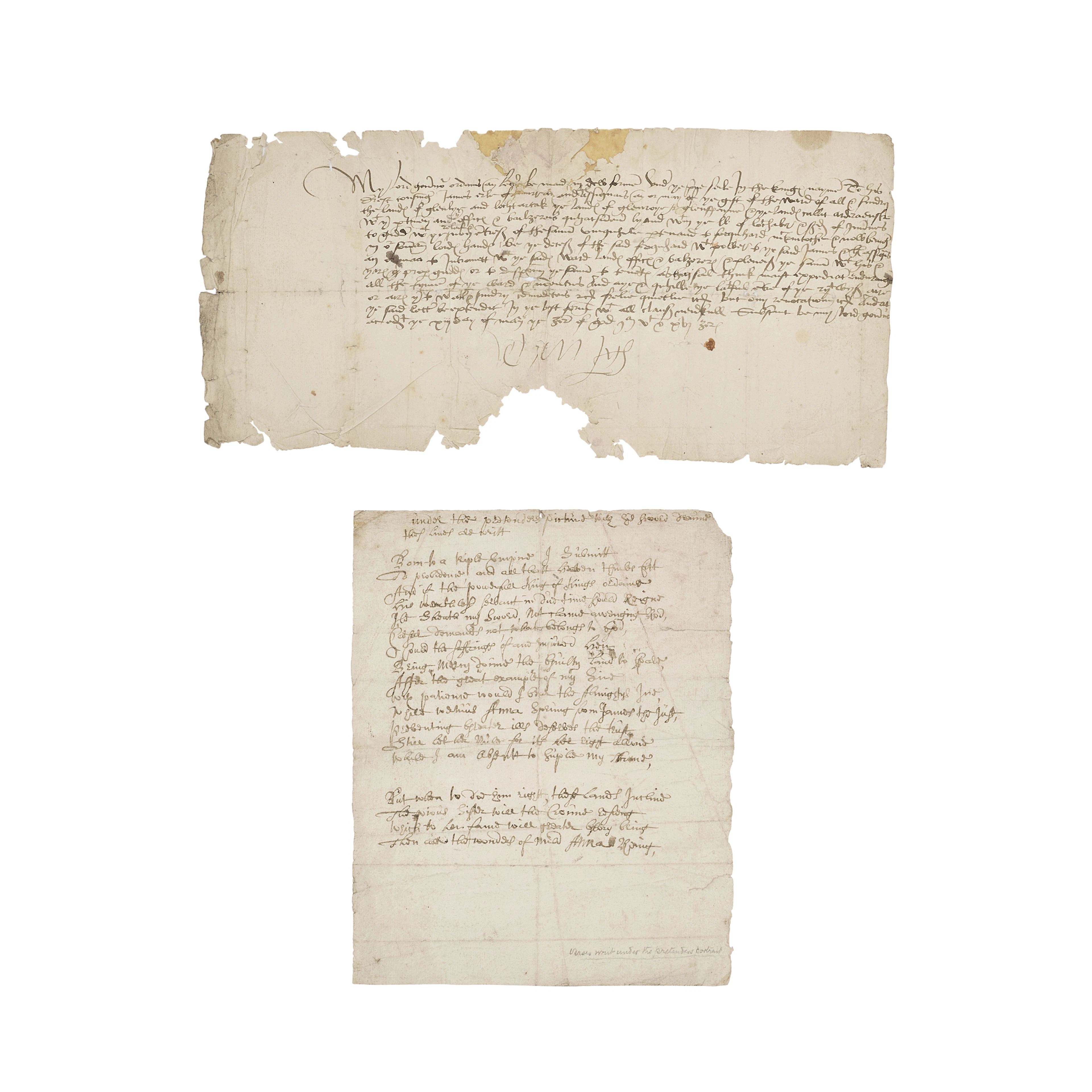 MANUSCRIPT JACOBITE POEM