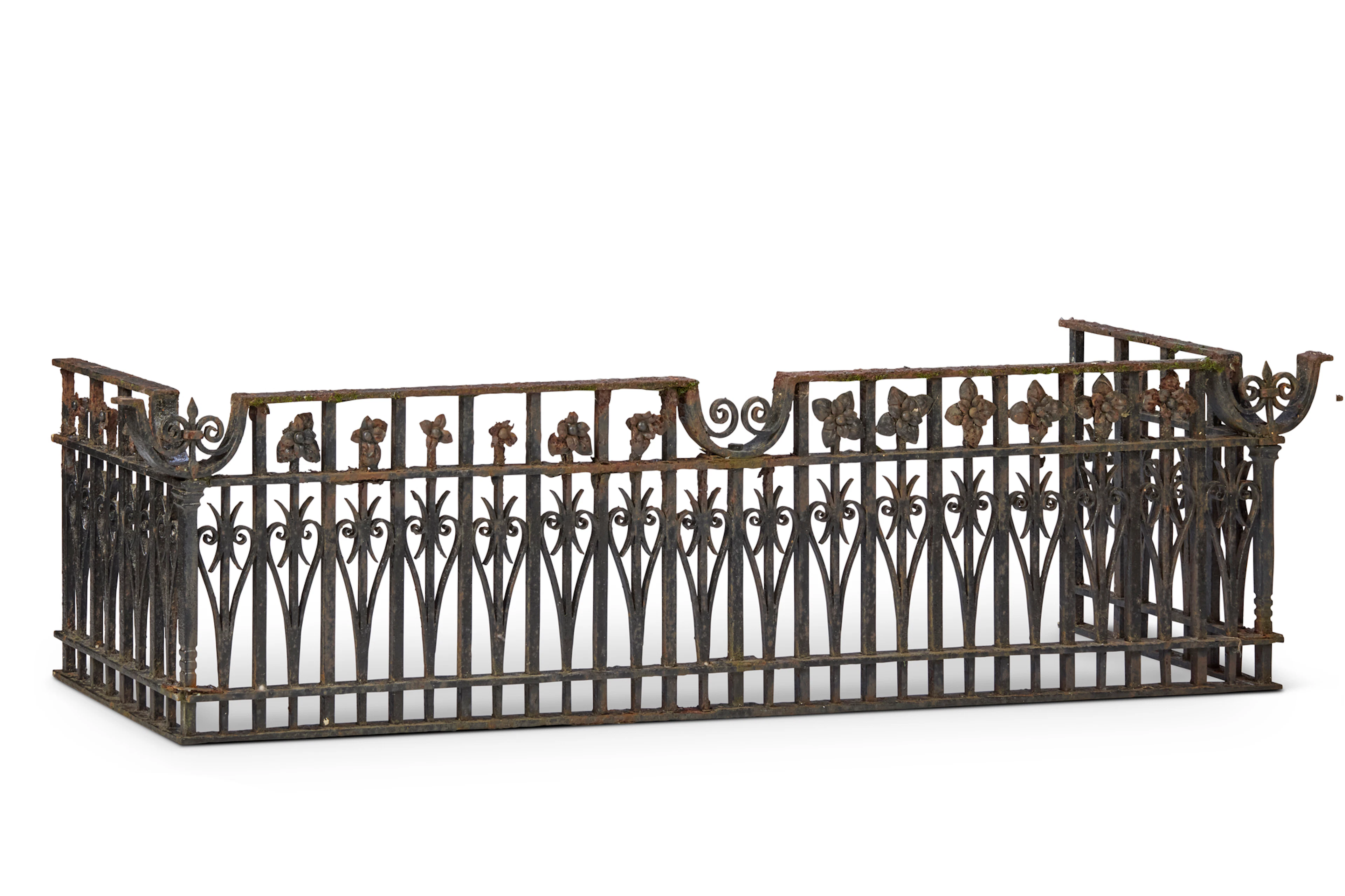 WROUGHT AND CAST IRON BALCONY RAILING