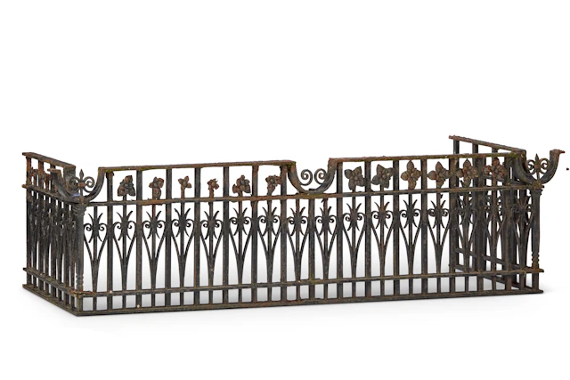 WROUGHT AND CAST IRON BALCONY RAILING