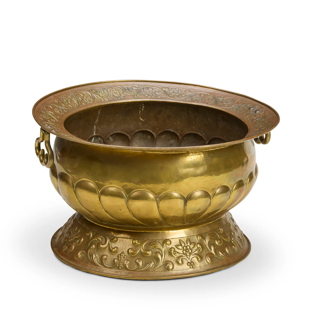 DUTCH BRASS LOG BIN
