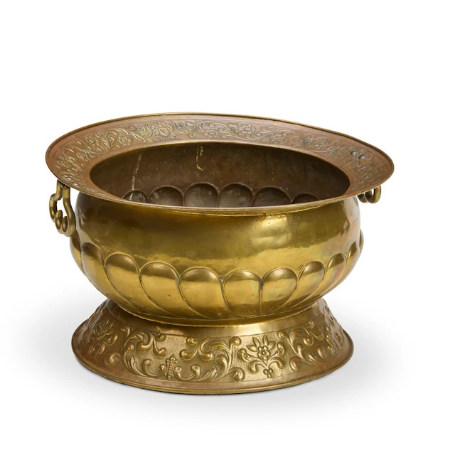 DUTCH BRASS LOG BIN