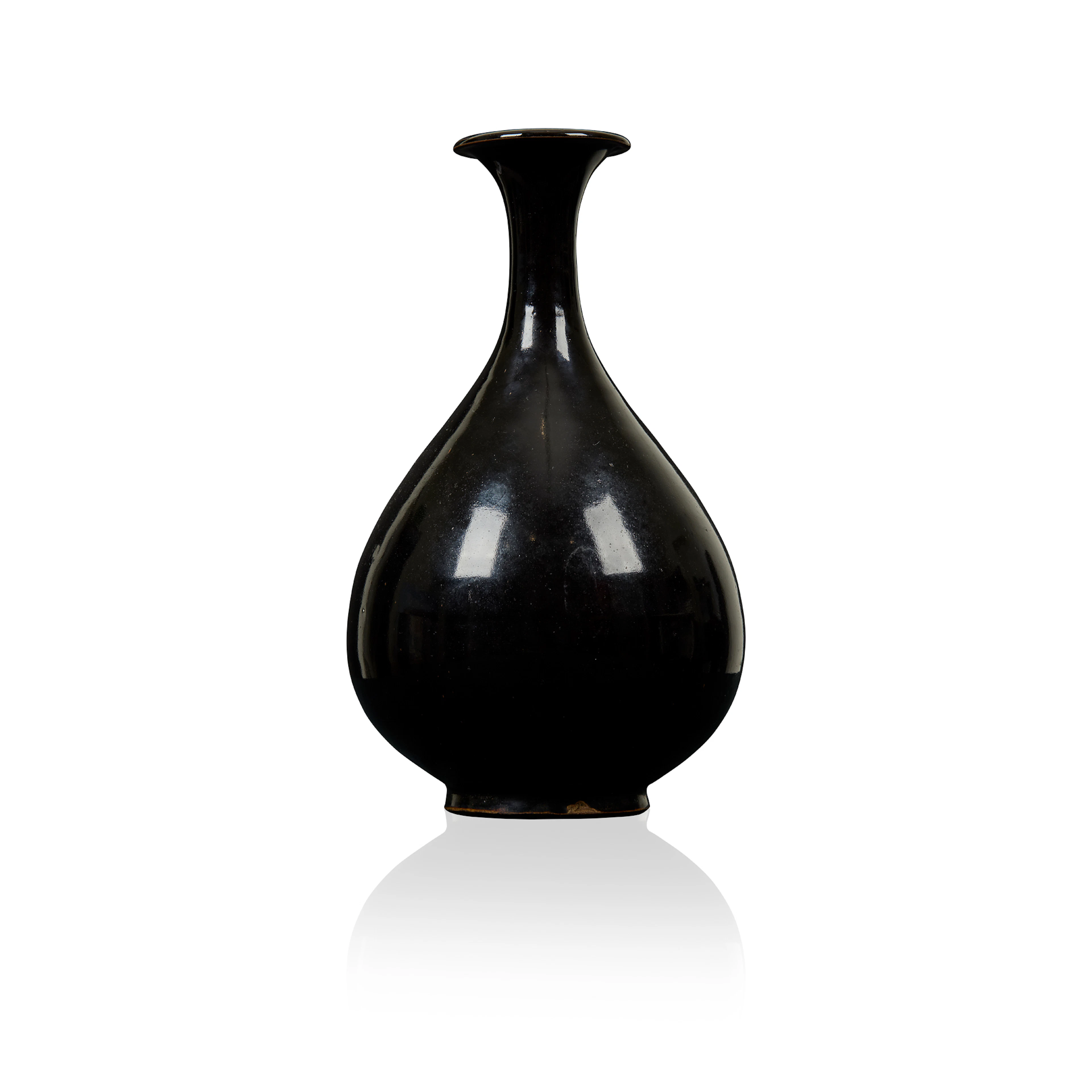 CHINESE CIZHOU-TYPE BLACK-GLAZED VASE, YUHUCHUN