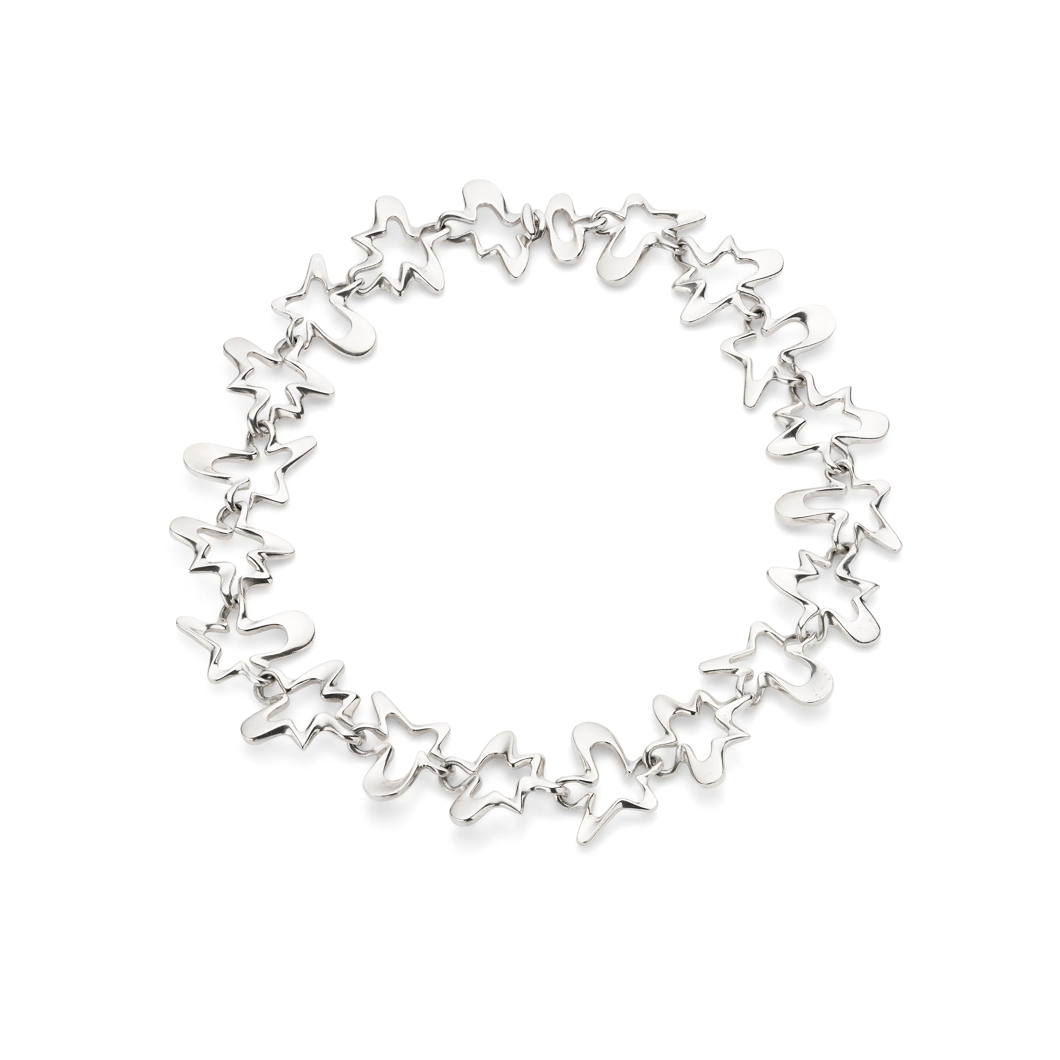 Henning Koppel for Georg Jensen: A Silver ‘Splash’ necklace, 1982