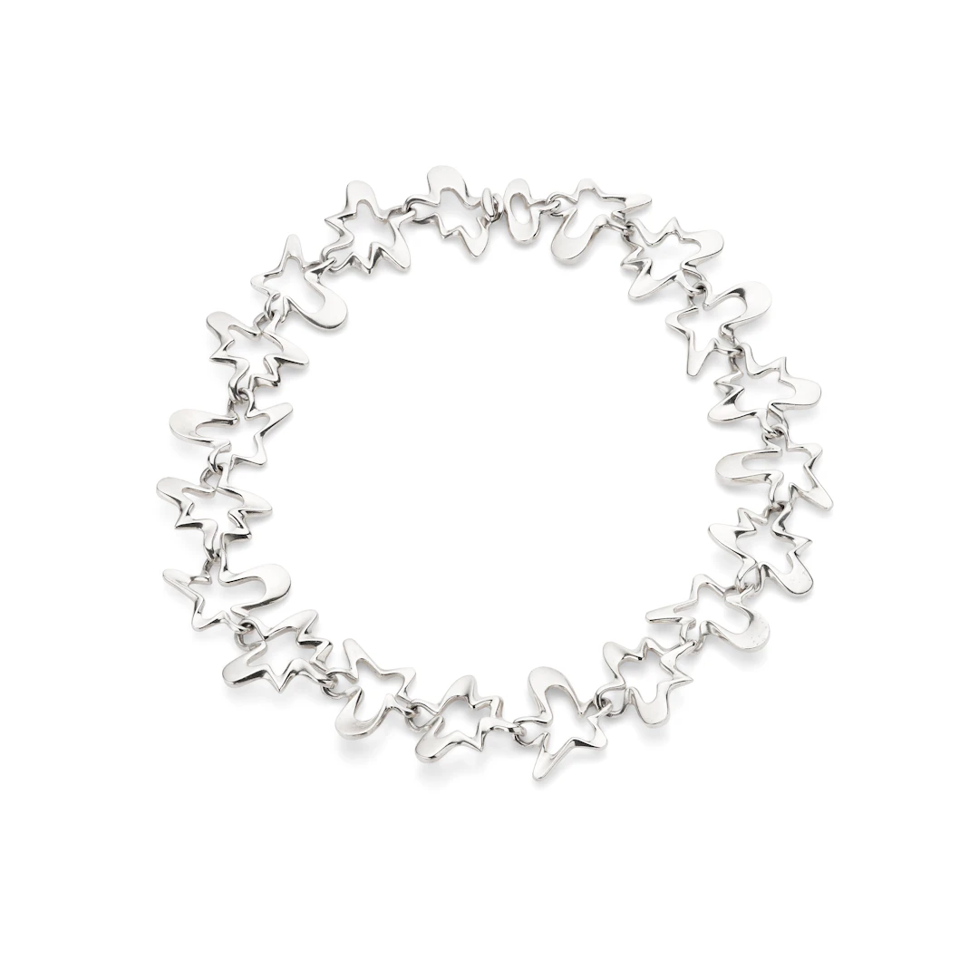 Henning Koppel for Georg Jensen: A Silver ‘Splash’ necklace, 1982