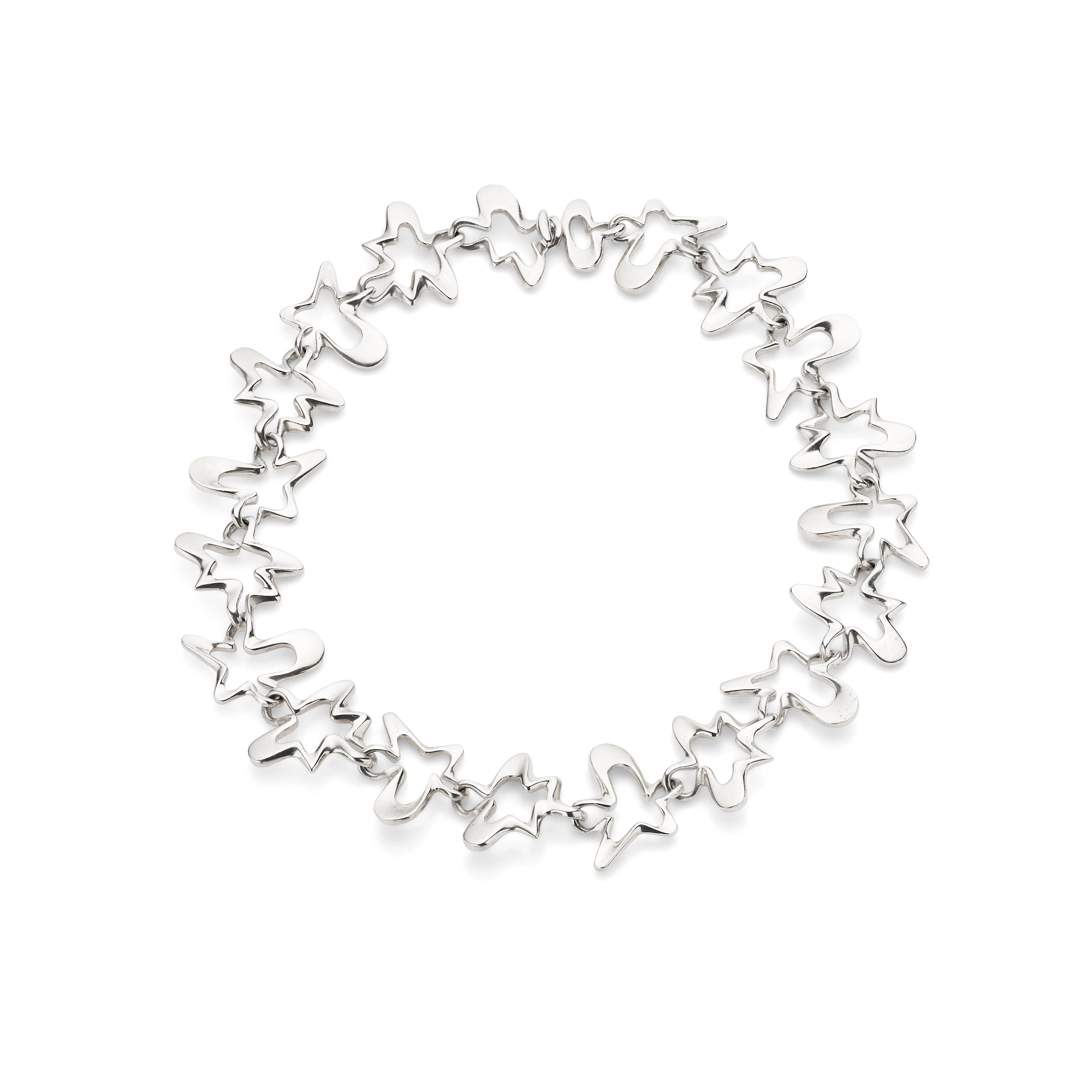 Henning Koppel for Georg Jensen: A Silver ‘Splash’ necklace, 1982