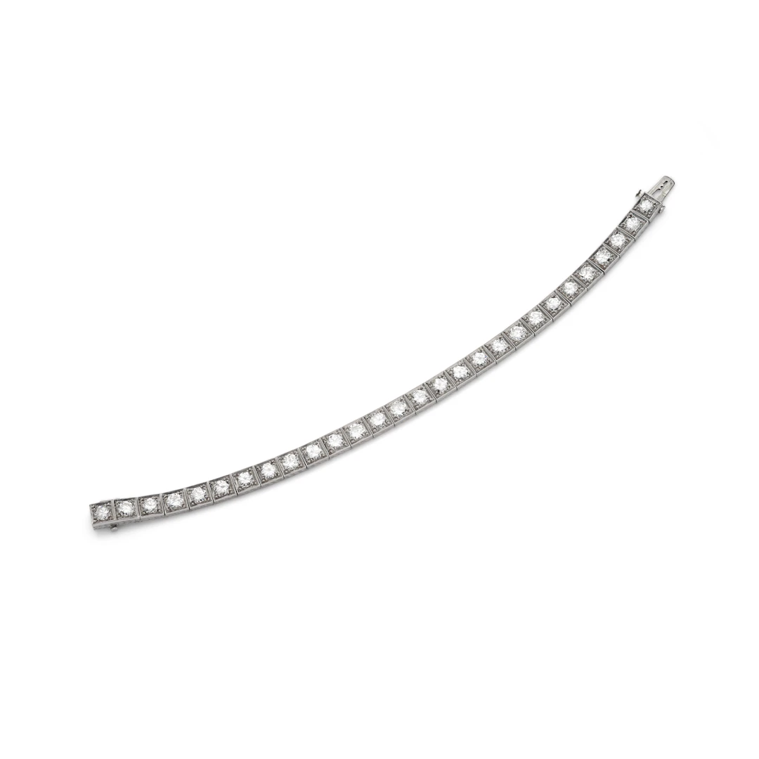 A diamond line bracelet
