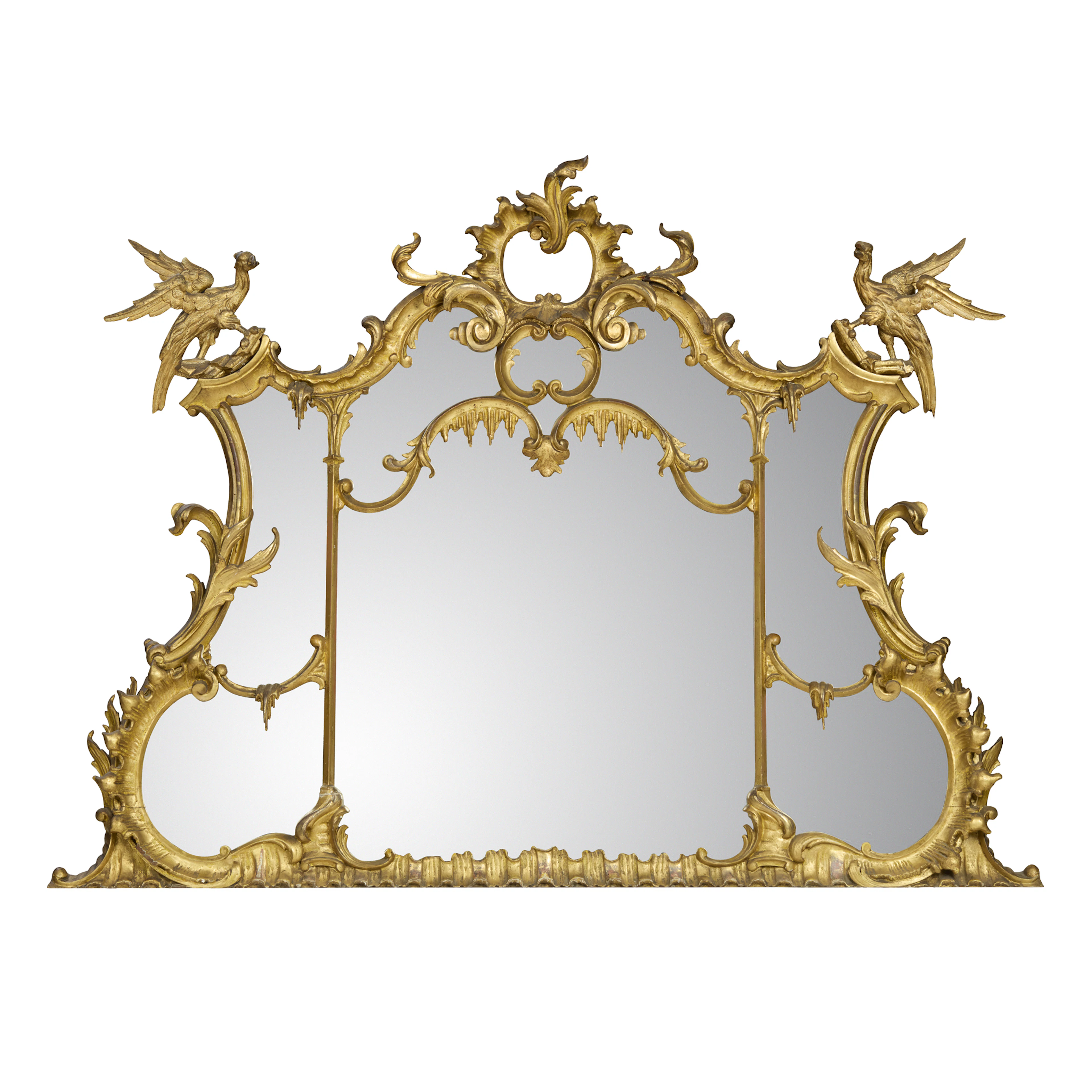 GEORGE III GILTWOOD OVERMANTEL MIRROR