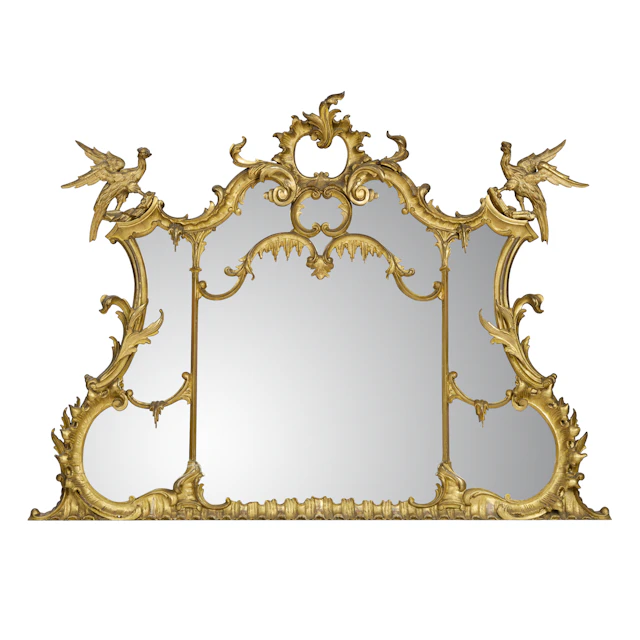 GEORGE III GILTWOOD OVERMANTEL MIRROR