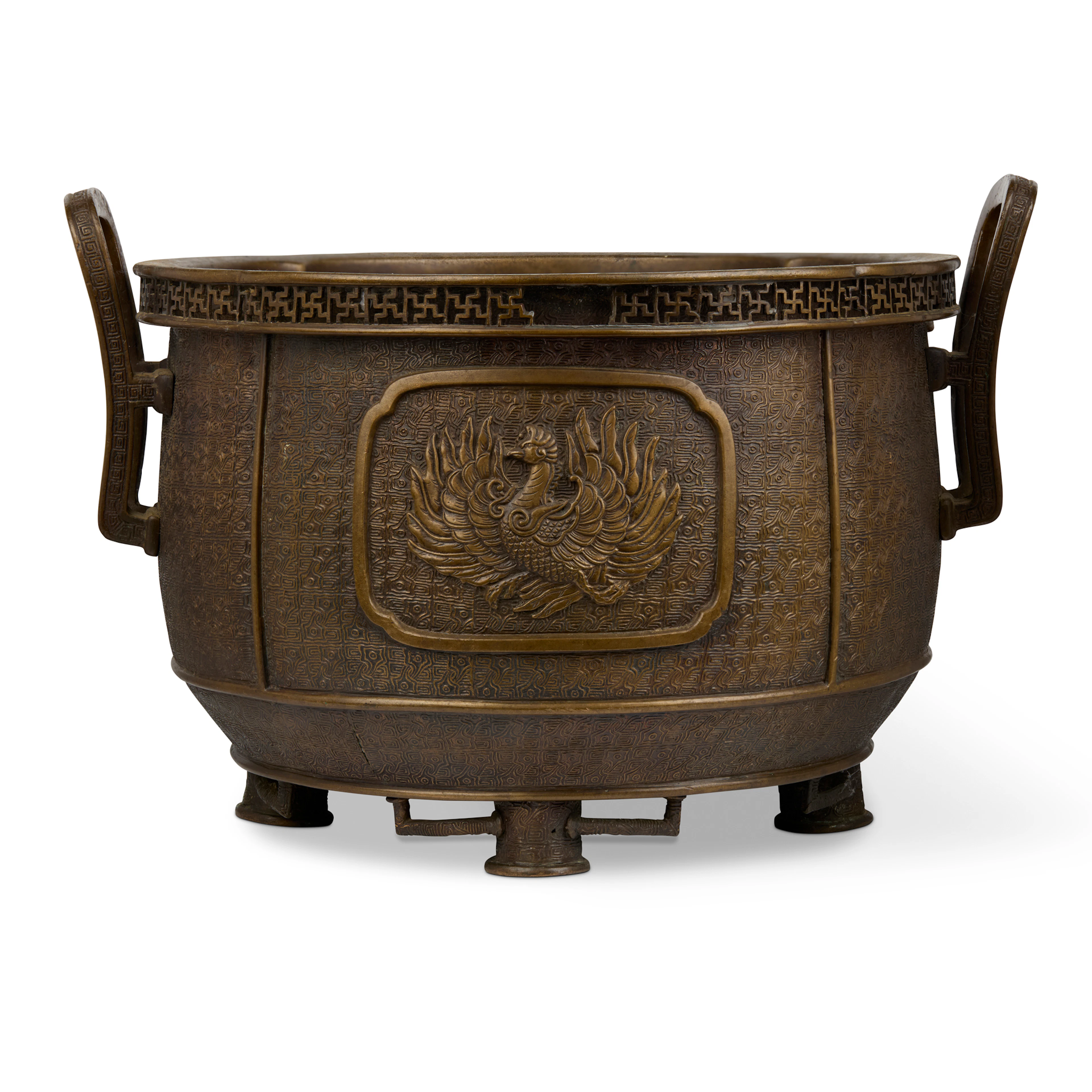 [PRIVATE SCOTTISH COLLECTION, DUNDEE] LARGE JAPANESE BRONZE INCENSE BURNER