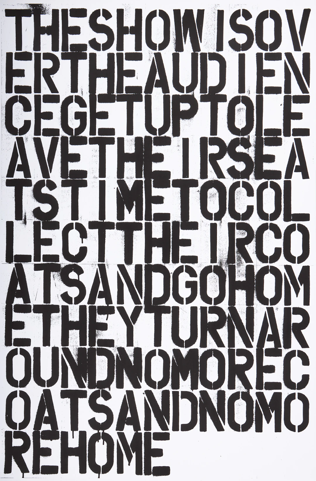 CHRISTOPHER WOOL (AMERICAN 1955-) AND FÉLIX GONZÁLEZ-TORRES (AMERICAN/CUBAN