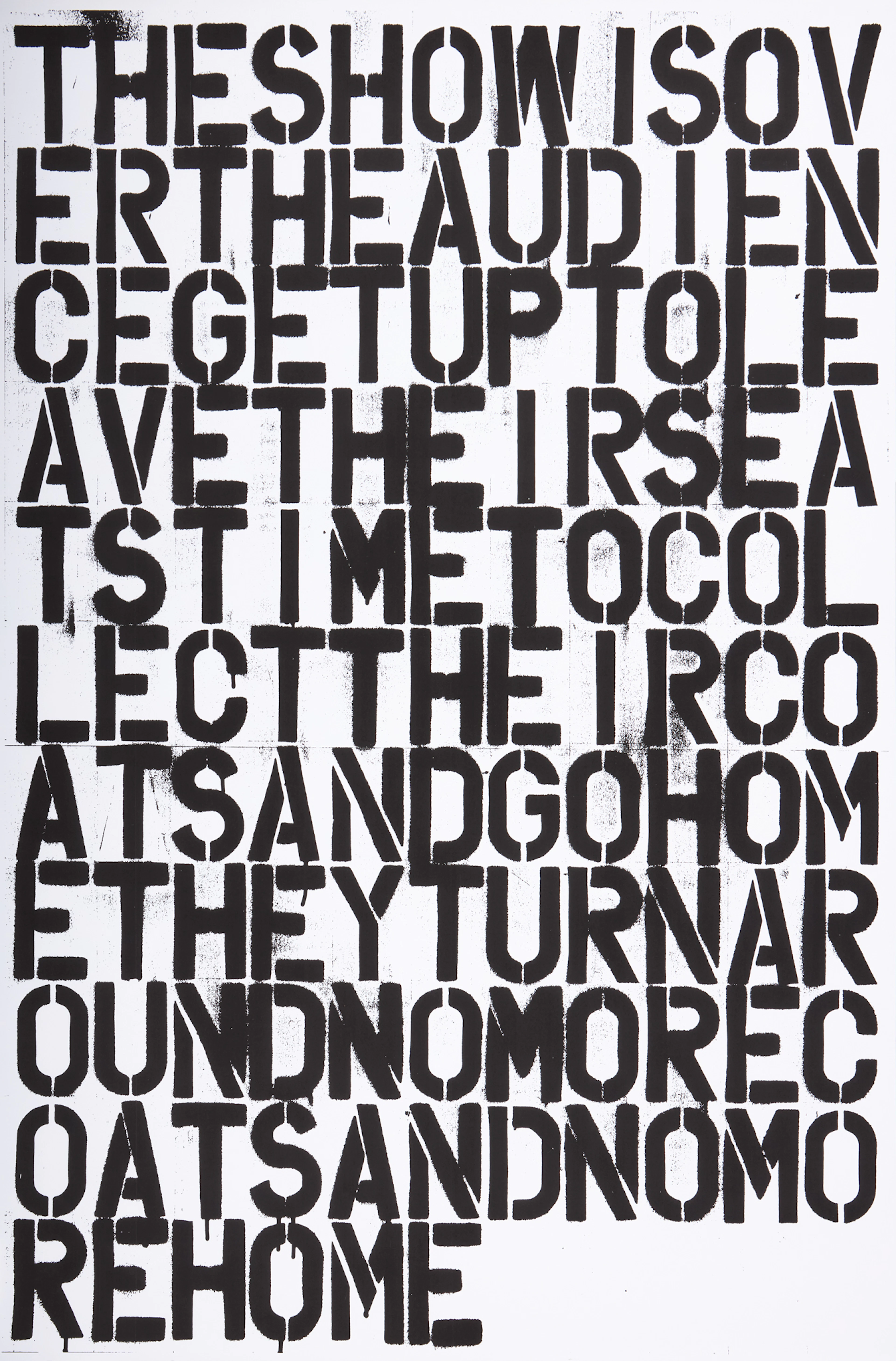 CHRISTOPHER WOOL (AMERICAN 1955-) AND FÉLIX GONZÁLEZ-TORRES (AMERICAN/CUBAN