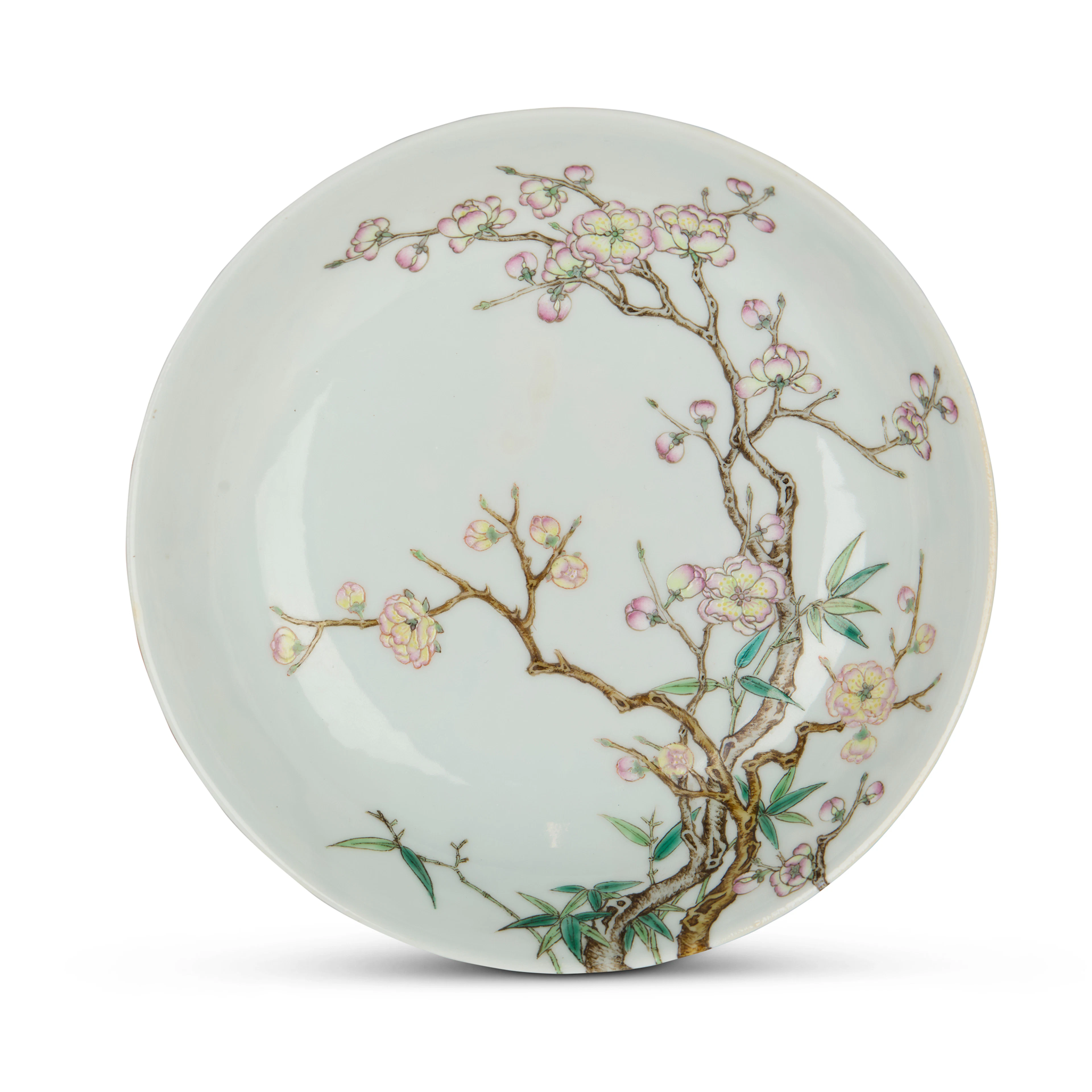 CHINESE FAMILLE ROSE 'FLORAL' DISH