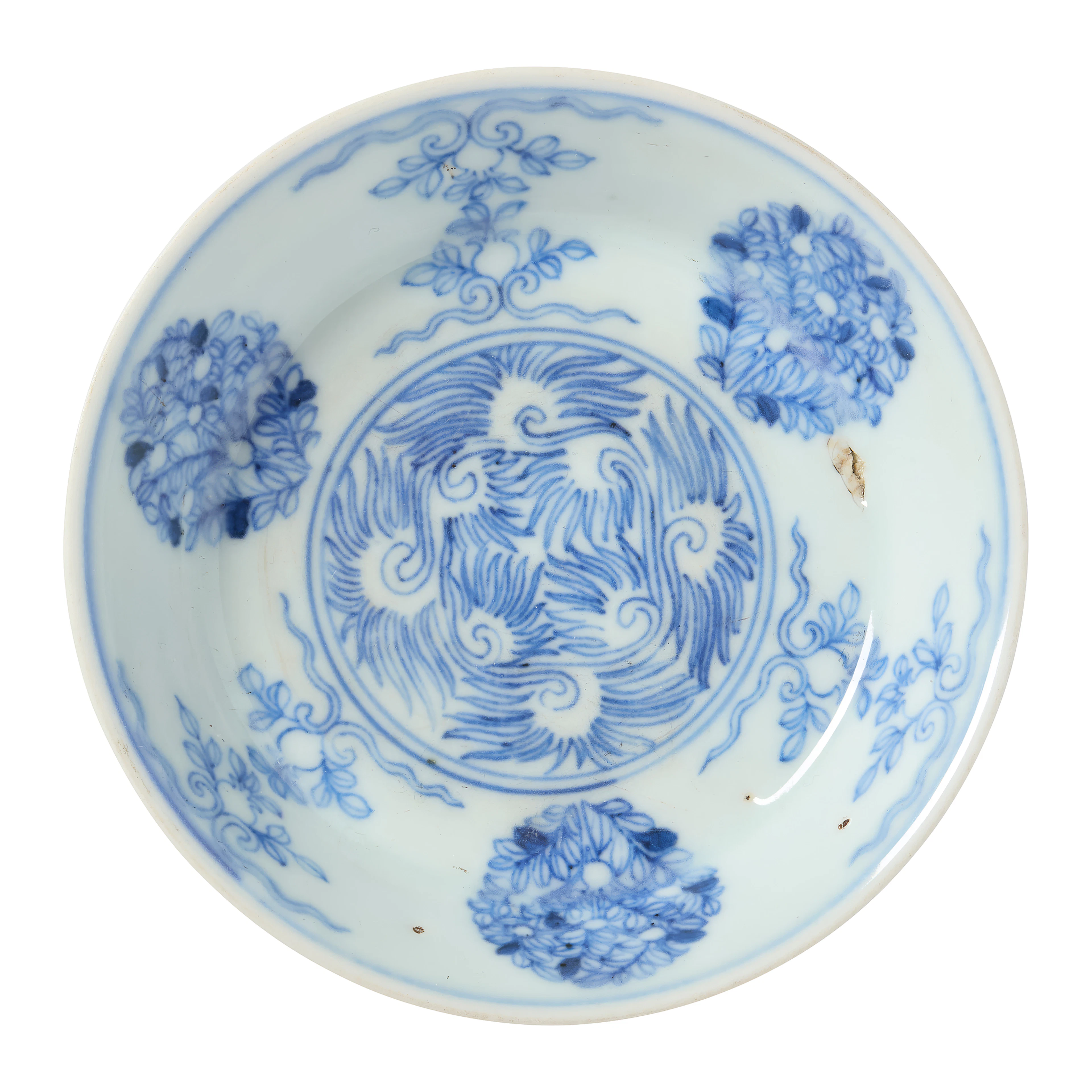 [PRIVATE COLLECTION, LONDON] CHINESE BLUE AND WHITE SAUCER