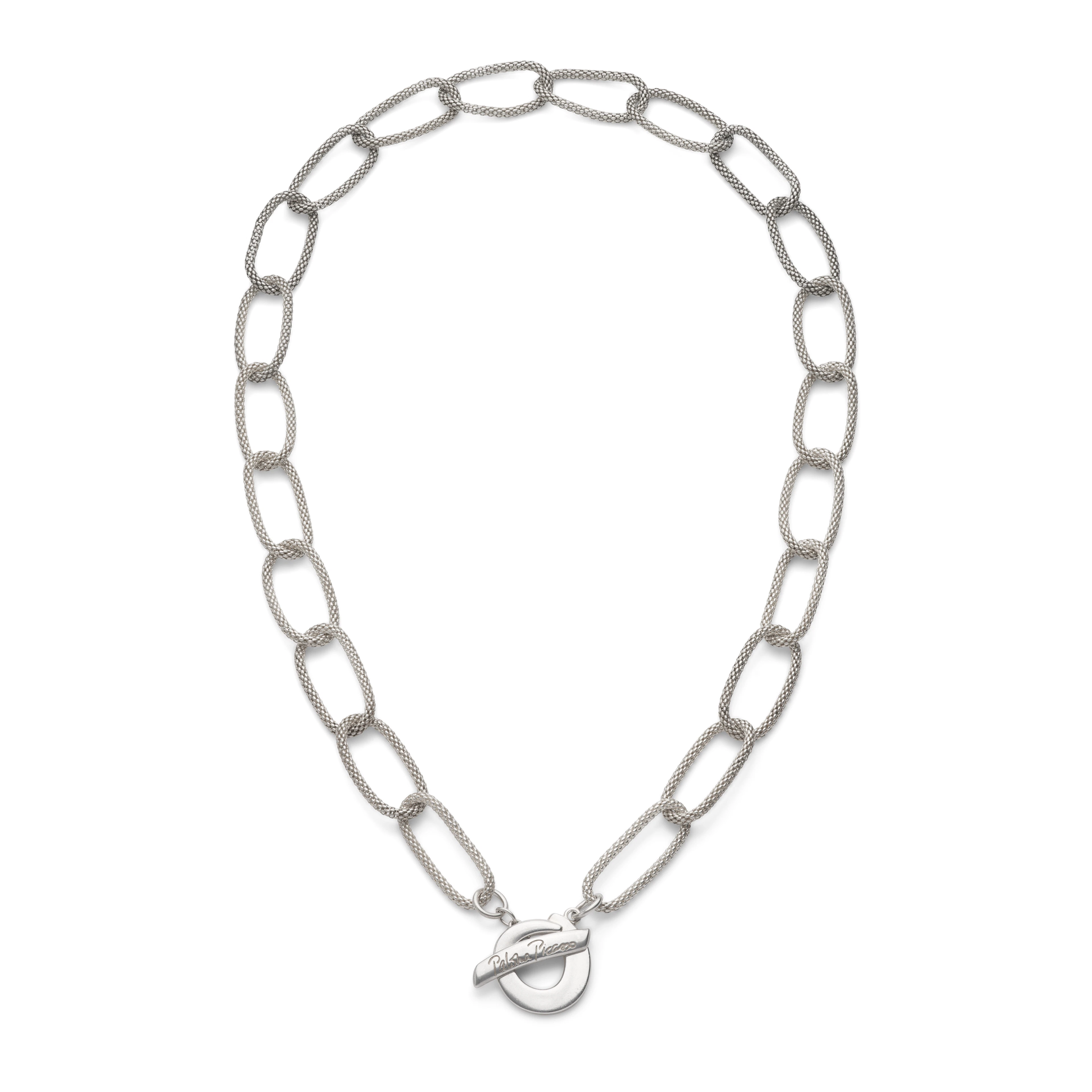Paloma Picasso for Tiffany & Co.: A long silver necklace