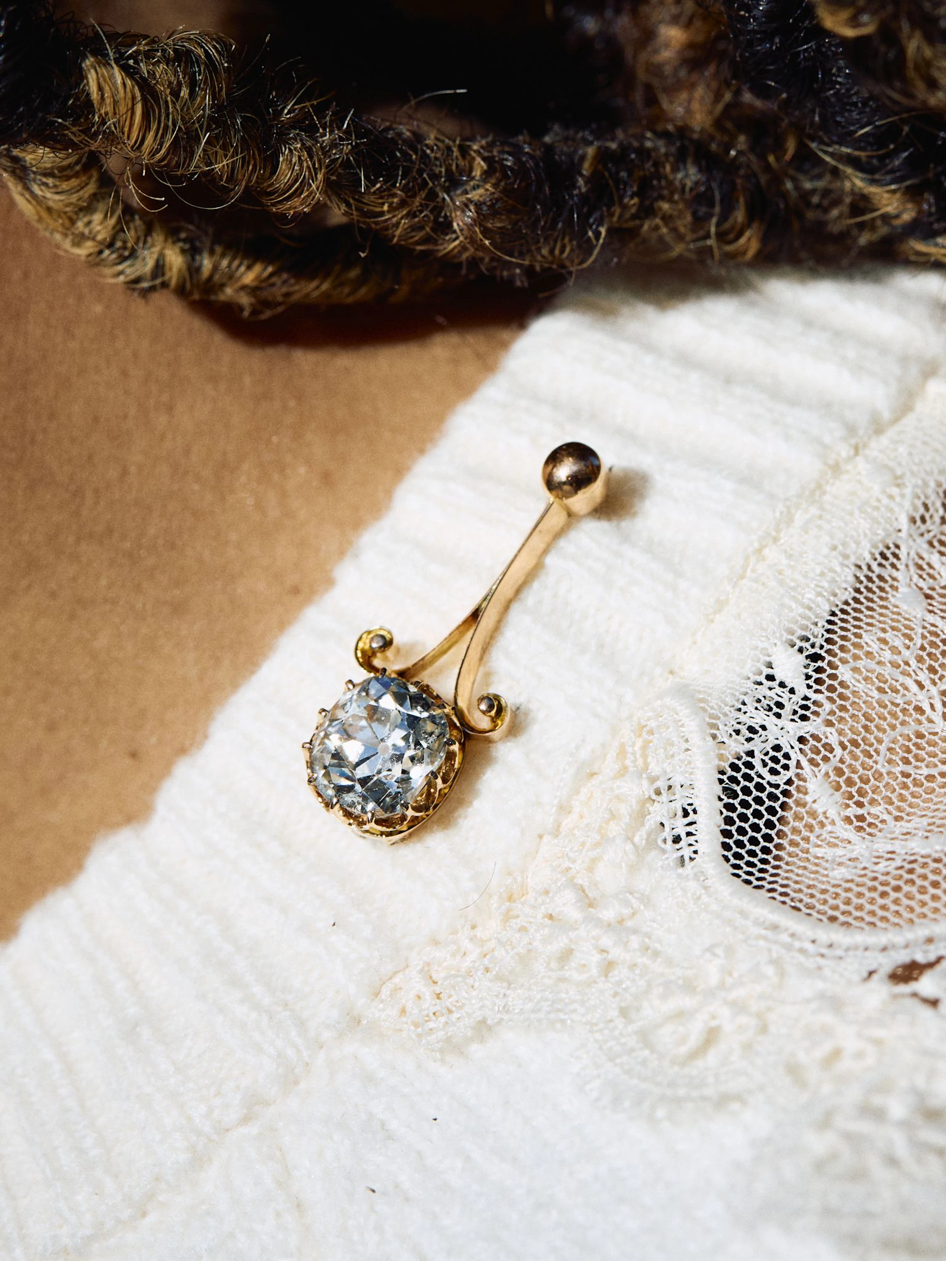 A late 19th century diamond brooch