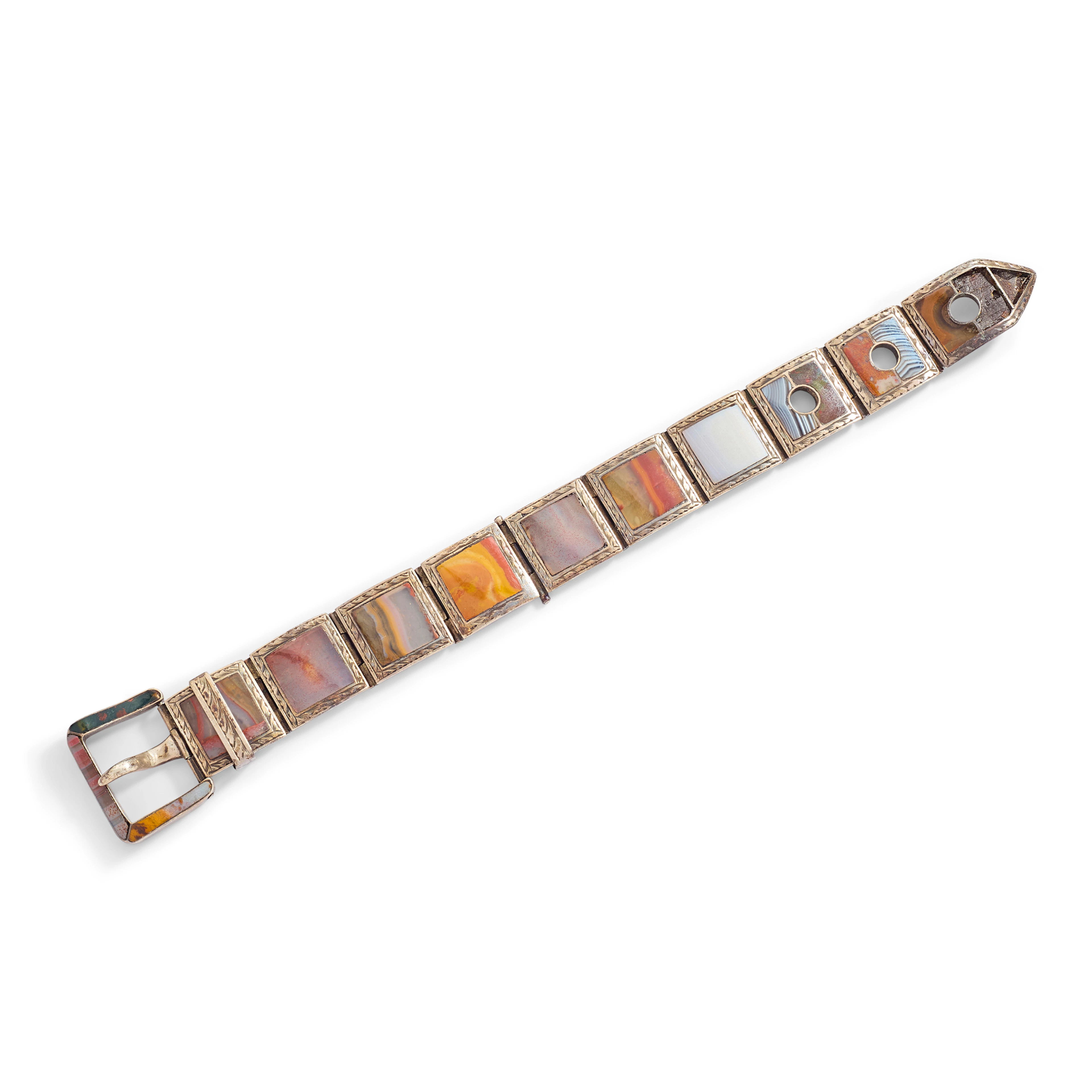 A Scottish agate bracelet