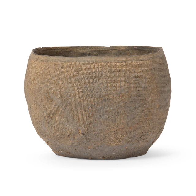 [DRINKING CULTURE] CHINESE FABRIC-IMPRESSED POTTERY CUP