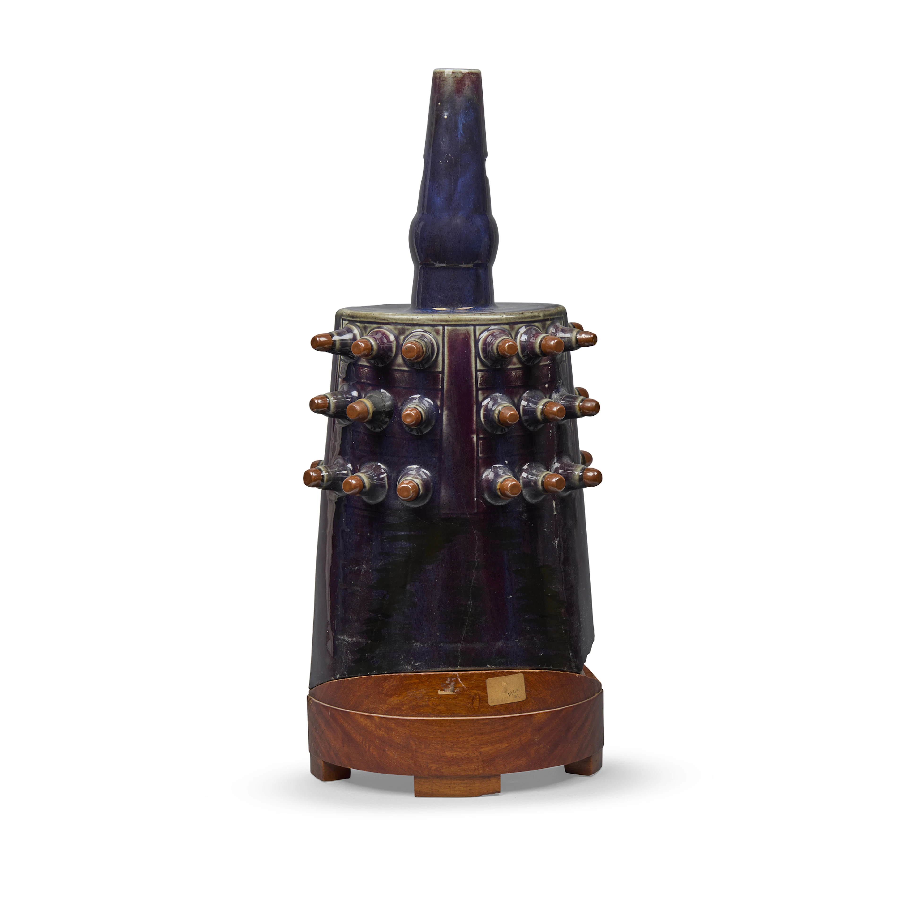 [PRIVATE COLLECTION, LONDON] CHINESE ARCHAISTIC FLAMBÉ-GLAZED BELL, YONGZHONG