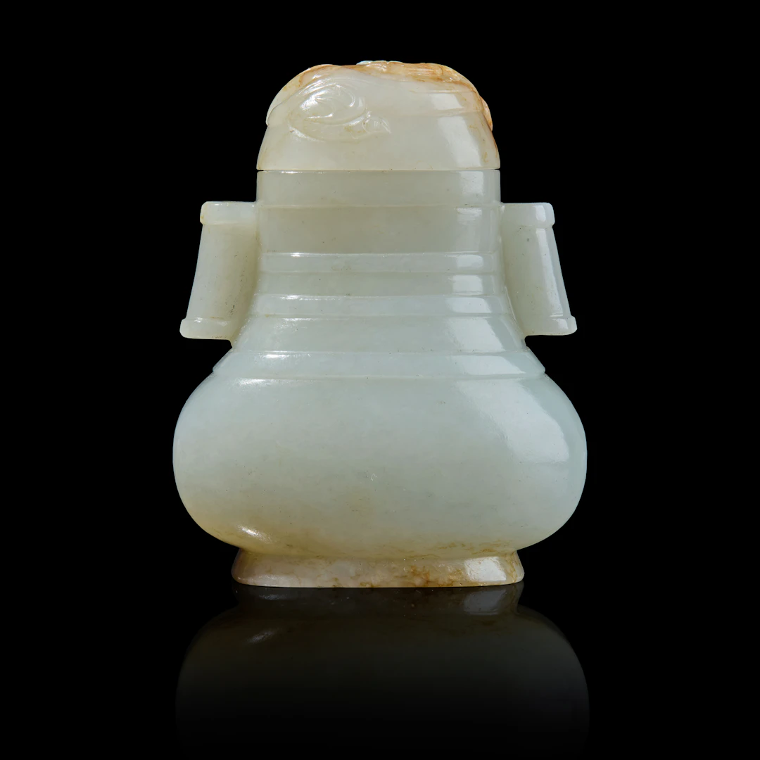 [COLLECTION OF A BRITISH FAMILY] CHINESE MINIATURE WHITE JADE WITH