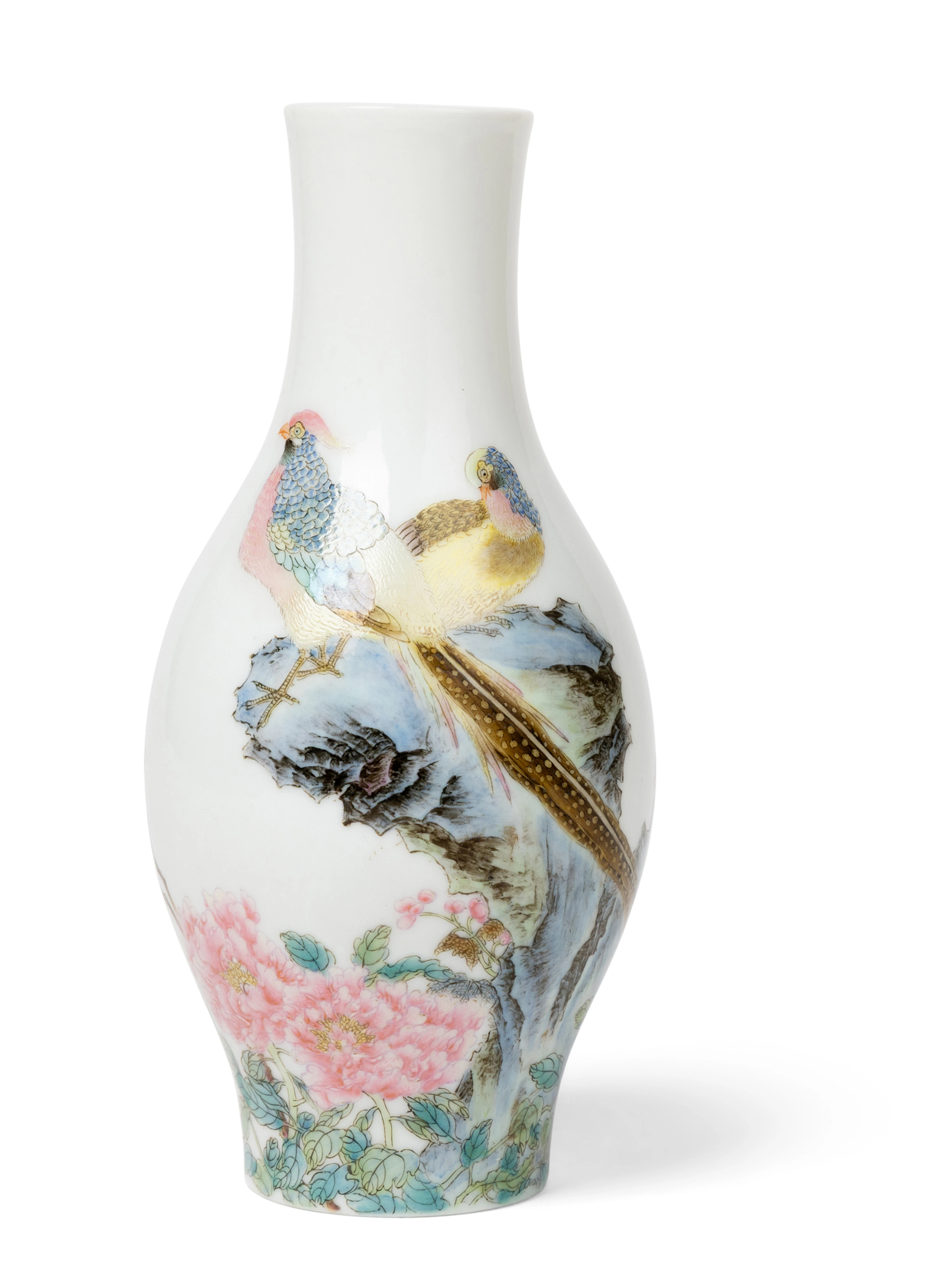 CHINESE FALANGCAI 'PHEASANT' VASE
