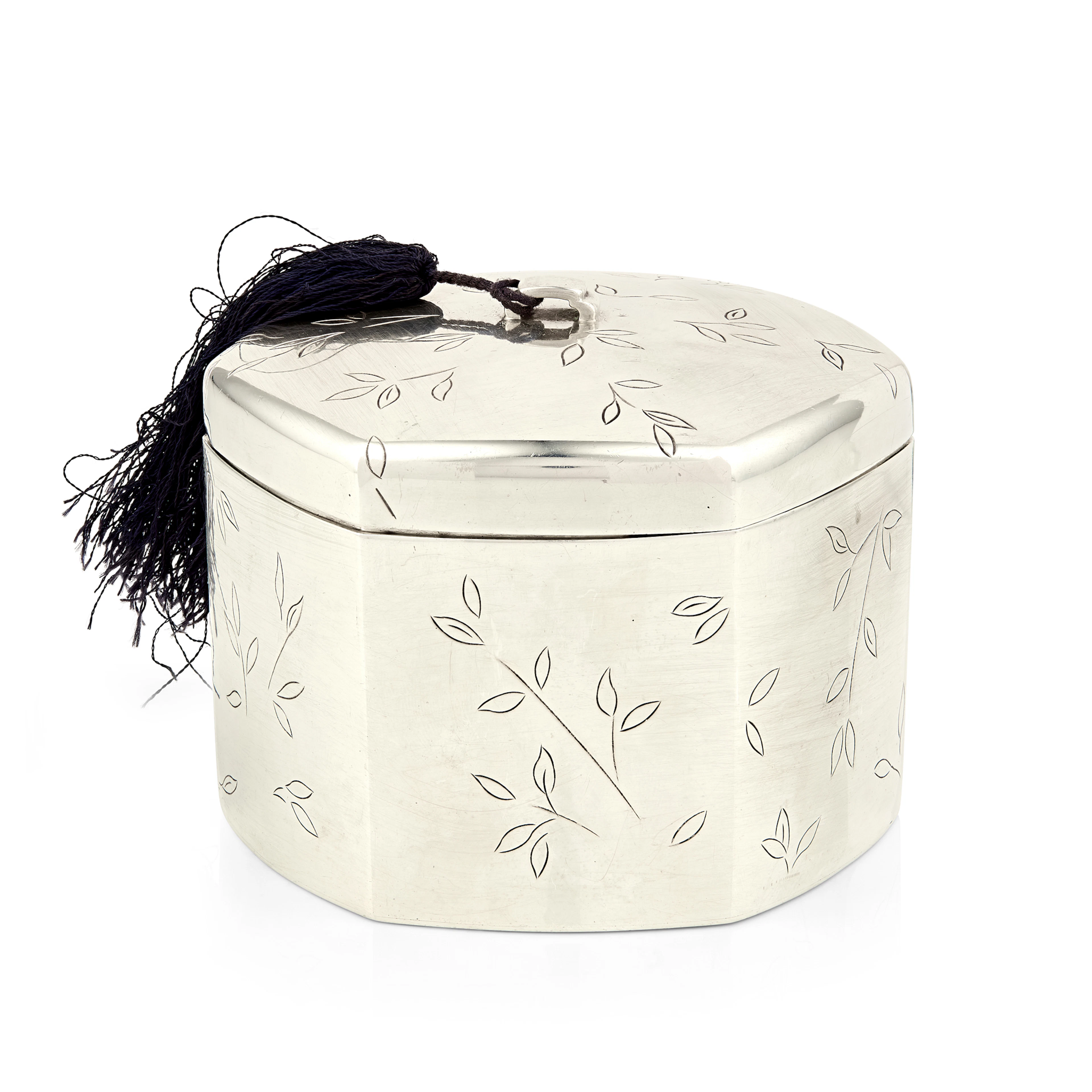 A LATE 20TH CENTURY AMERICAN TRINKET 'BAMBOO' BOX