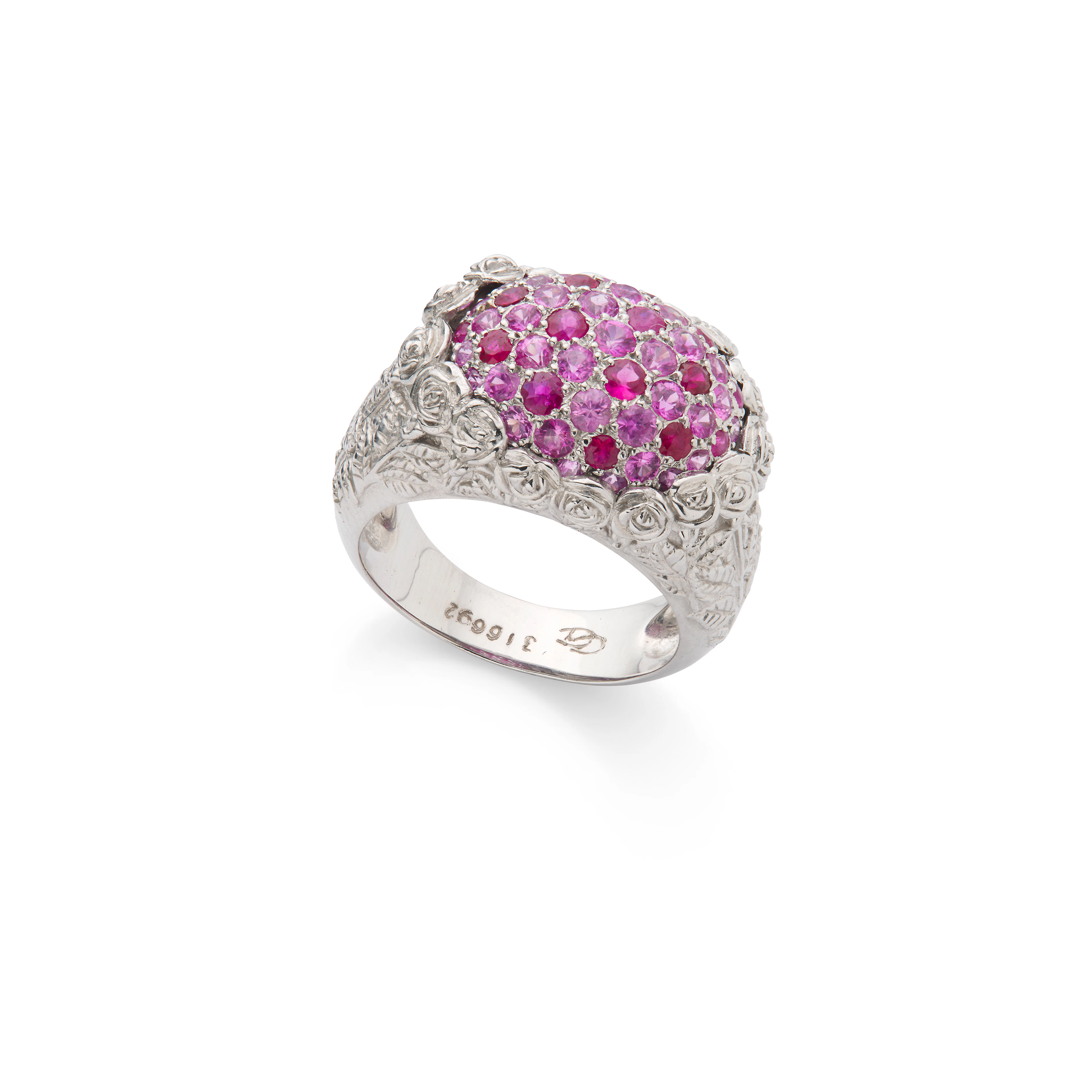 Carrera y Carrera: A pink sapphire and ruby ring