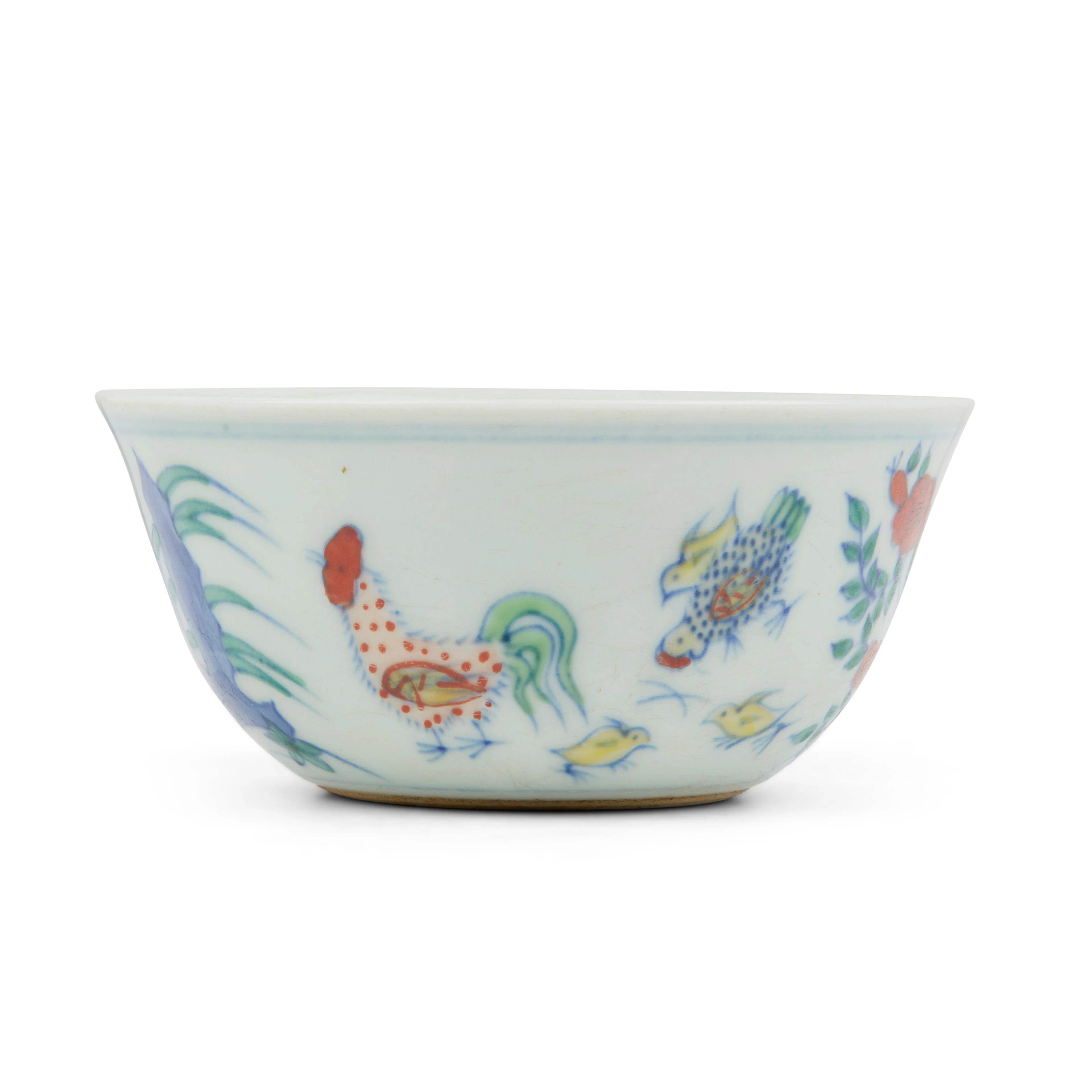 [PRIVATE SCOTTISH COLLECTION, PERTHSHIRE] CHINESE DOUCAI 'CHICKEN' CUP