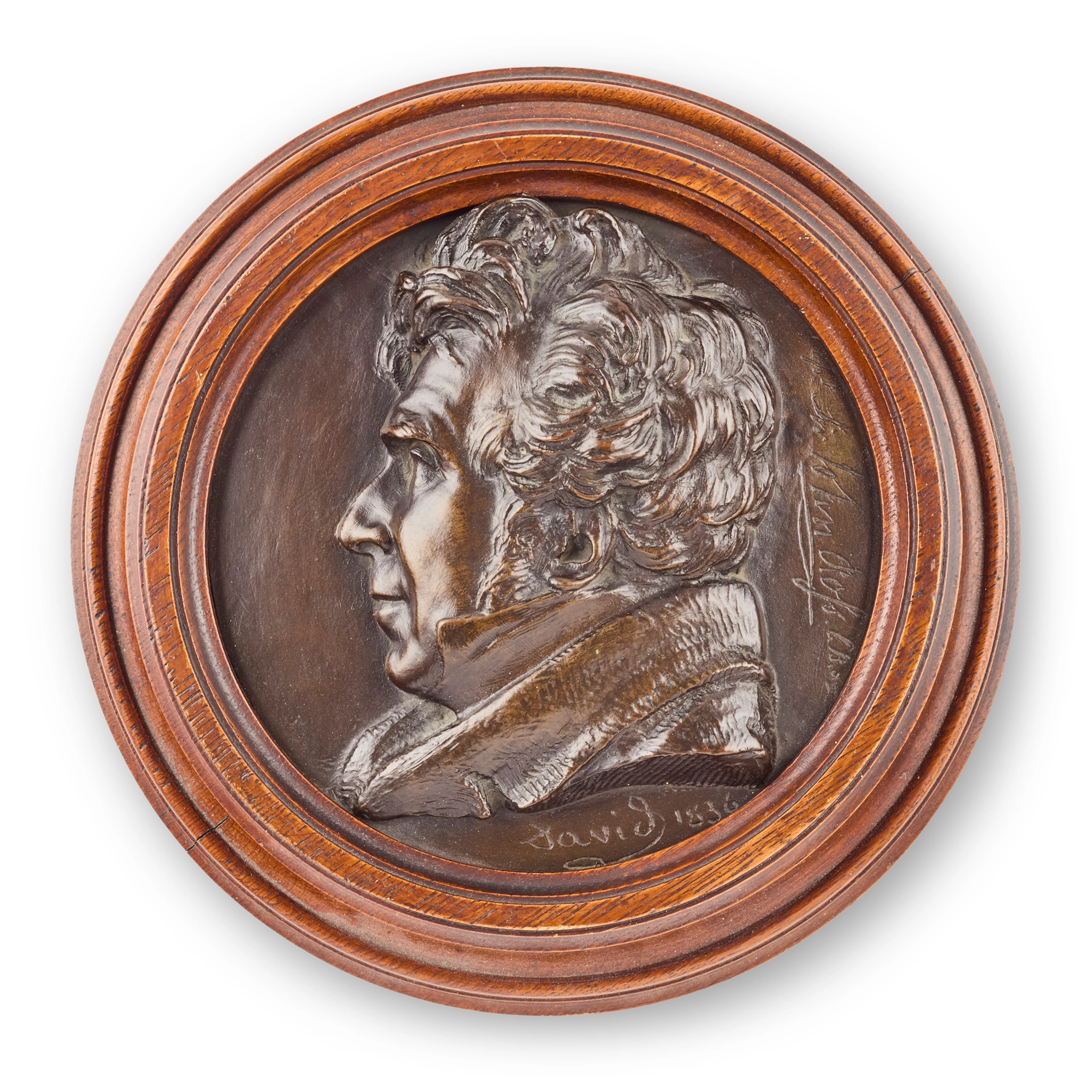 BRONZE PORTRAIT RELIEF OF CAPTAIN SIR JOHN ROSS (SCOTTISH 1777-1856)