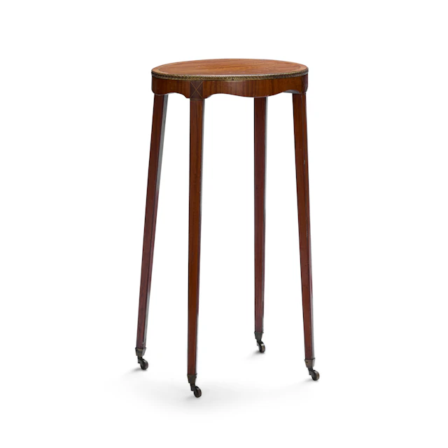 GEORGIAN STYLE SATINWOOD URN STAND