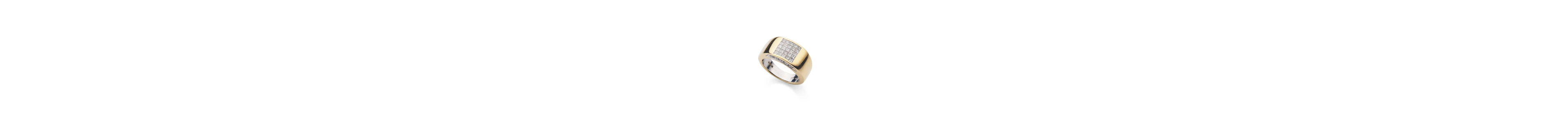 A gold and diamond ring
