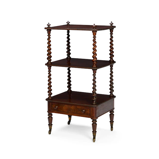WILLIAM IV ROSEWOOD WHATNOT