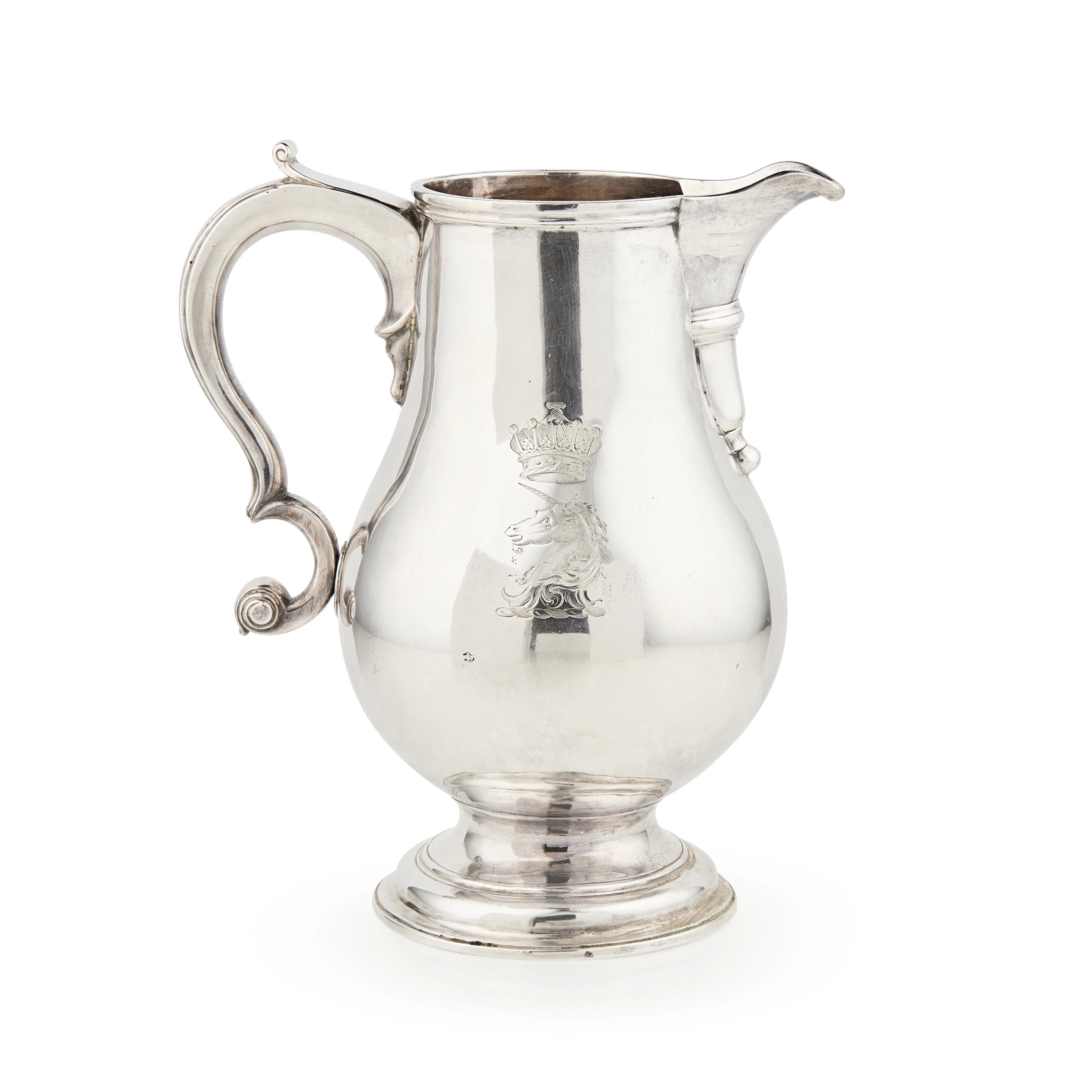 A RARE GEORGE III BEER JUG