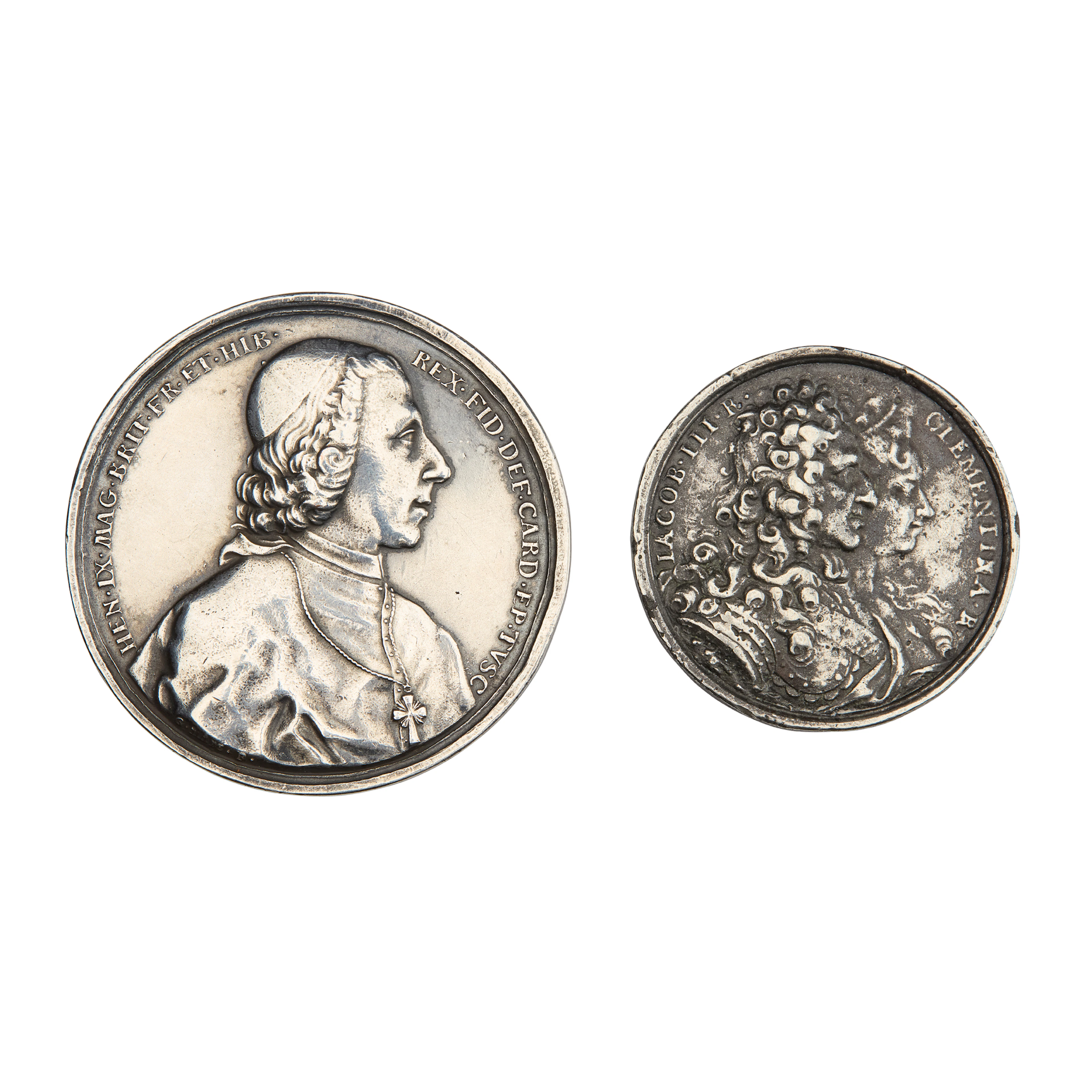 A SILVER DEATH OF CHARLES EDWARD STUART MEDALLION
