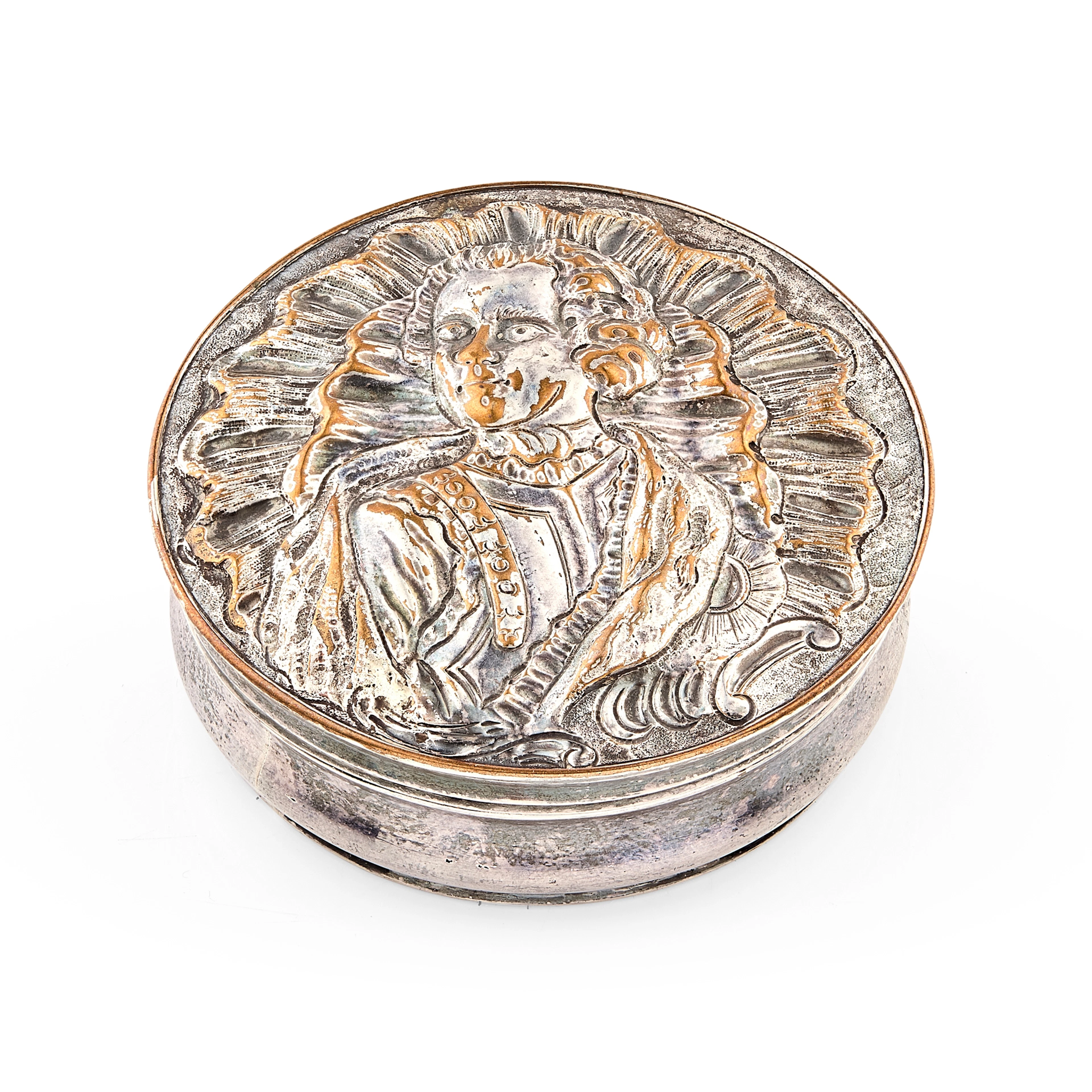 A SCARCE 18TH CENTURY SHEFFIELD PLATE JACOBITE SNUFF BOX