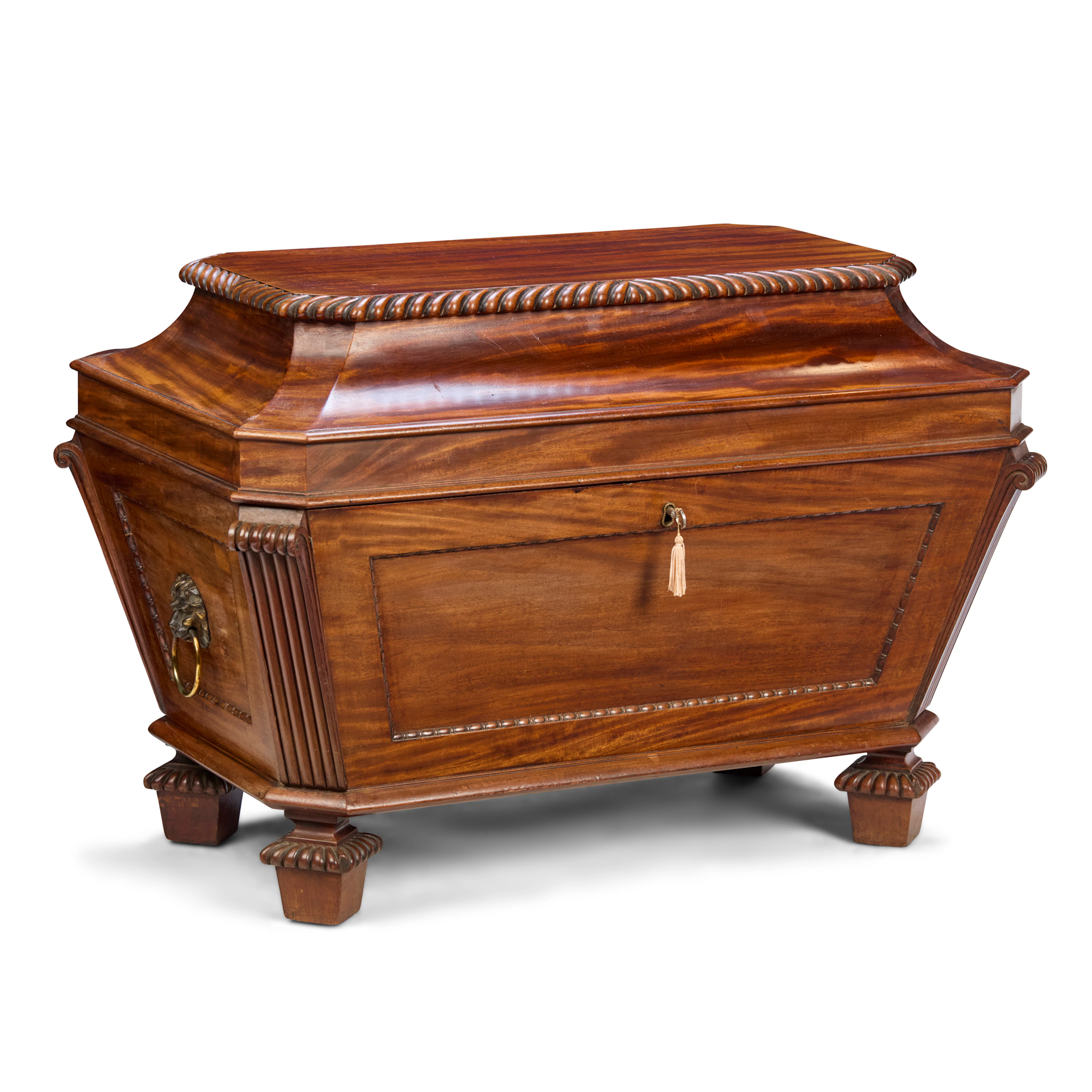 SCOTTISH REGENCY MAHOGANY WINE CELLARETTE