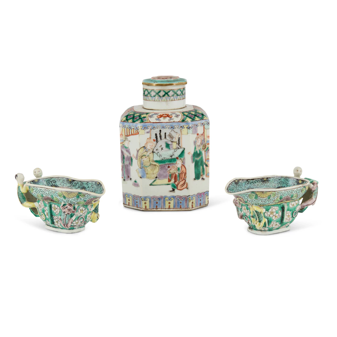 [DRINKING CULTURE] GROUP OF THREE CHINESE CERAMIC TEAWARES